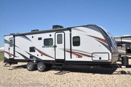 10-11-18 &lt;a href=&quot;http://www.mhsrv.com/travel-trailers/&quot;&gt;&lt;img src=&quot;http://www.mhsrv.com/images/sold-traveltrailer.jpg&quot; width=&quot;383&quot; height=&quot;141&quot; border=&quot;0&quot;&gt;&lt;/a&gt;  MSRP $36,879. The 2018 Heartland Wilderness travel trailer model 2850BH features a slide and double queen bunk. Optional equipment includes the Elite package, power tongue jacks, flip up storage tray, two toned front cap, flat screen TV and central vacuum. This travel trailer also features the Wilderness Lightweight package which includes ducted A/C with crowned roof, laminated sidewalls, deep bowl kitchen sink, double door refrigerator, skylight, tinted safety windows, stabilizer jacks, leaf spring suspension, awning, power vent in bathroom, gas/electric water heater, indoor &amp; outdoor speakers, steel ball bearing drawer guides, Wide Trax axle system, enclosed underbelly, black tank flush and much more. For more complete details on this unit and our entire inventory including brochures, window sticker, videos, photos, reviews &amp; testimonials as well as additional information about Motor Home Specialist and our manufacturers please visit us at MHSRV.com or call 800-335-6054. At Motor Home Specialist, we DO NOT charge any prep or orientation fees like you will find at other dealerships. All sale prices include a 200-point inspection and interior &amp; exterior wash and detail service. You will also receive a thorough RV orientation with an MHSRV technician, an RV Starter&#39;s kit, a night stay in our delivery park featuring landscaped and covered pads with full hook-ups and much more! Read Thousands upon Thousands of 5-Star Reviews at MHSRV.com and See What They Had to Say About Their Experience at Motor Home Specialist. WHY PAY MORE?... WHY SETTLE FOR LESS?