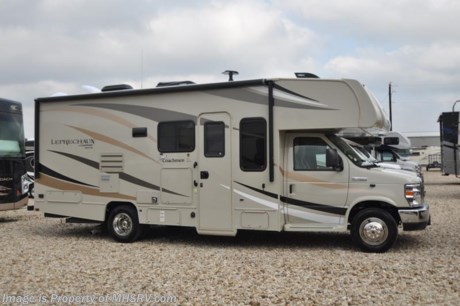 1-8-18 &lt;a href=&quot;http://www.mhsrv.com/coachmen-rv/&quot;&gt;&lt;img src=&quot;http://www.mhsrv.com/images/sold-coachmen.jpg&quot; width=&quot;383&quot; height=&quot;141&quot; border=&quot;0&quot;&gt;&lt;/a&gt; MSRP $107,333. New 2018 Coachmen Leprechaun Model 240FS measures approximately 26 feet 3 inches in length and is powered by a Ford Triton V-10 engine and E-450 Super Duty chassis. This beautiful RV includes the Leprechaun Banner Edition which features tinted windows, rear ladder, upgraded sofa, child safety net and ladder (N/A with front entertainment center), touch screen radio &amp; back up monitor, power awning, LED exterior &amp; interior lighting, pop-up power tower, slide out awning, glass shower door, Onan generator, recessed 3 burner cooktop with glass cover, night shades, roller bearing drawer glides, Travel Easy Roadside Assistance &amp; Azdel composite sidewalls. Additional options include exterior entertainment center, driver and passenger swivel seats, electric fireplace, painted cab, molded fiberglass front cap with LED strip lights, stablizer jacks, sideview cameras, upgraded A/C with heat pump, exterior windshield cover and a spare tire. This amazing class C also features the Leprechaun Luxury package that includes side view cameras, driver &amp; passenger leatherette seat covers, heated &amp; remote mirrors, convection microwave, wood grain dash applique, water heater, dual coach batteries, power vent fan and heated tank pads. For more complete details on this unit and our entire inventory including brochures, window sticker, videos, photos, reviews &amp; testimonials as well as additional information about Motor Home Specialist and our manufacturers please visit us at MHSRV.com or call 800-335-6054. At Motor Home Specialist, we DO NOT charge any prep or orientation fees like you will find at other dealerships. All sale prices include a 200-point inspection, interior &amp; exterior wash, detail service and a fully automated high-pressure rain booth test and coach wash that is a standout service unlike that of any other in the industry. You will also receive a thorough coach orientation with an MHSRV technician, an RV Starter&#39;s kit, a night stay in our delivery park featuring landscaped and covered pads with full hook-ups and much more! Read Thousands upon Thousands of 5-Star Reviews at MHSRV.com and See What They Had to Say About Their Experience at Motor Home Specialist. WHY PAY MORE?... WHY SETTLE FOR LESS?