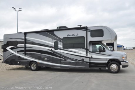 5-11-18 &lt;a href=&quot;http://www.mhsrv.com/thor-motor-coach/&quot;&gt;&lt;img src=&quot;http://www.mhsrv.com/images/sold-thor.jpg&quot; width=&quot;383&quot; height=&quot;141&quot; border=&quot;0&quot;&gt;&lt;/a&gt;  MSRP $129,066. The new 2018 Thor Motor Coach Four Winds Class C RV 31E bunk model is approximately 32 feet 7 inches in length with a Ford E-450 chassis, Ford Triton V-10 engine, bunk beds, fully automatic leveling system &amp; an 8,000-lb. trailer hitch. New features for 2018 include a new front cap with LED clearance lights, tankless water heater, new slide-out facia, lighted battery disconnect switch, interior step light into the bedroom, stainless steel lav bowls IPO plastic, exterior lights on all storage compartments and solar wiring prep. This amazing class C RV also has the Premier package which features a solid surface kitchen countertop, roller shades, electronics power charging station, whole house water filtration system, LED lights, black tank flush, large OTR microwave oven and a coach radio with exterior speakers in the bedroom. Additional options include the beautiful full body paint exterior color, exterior TV, leatherette sofa, leatherette booth dinette, child safety tether, attic fan, cabover child safety net, upgraded A/C, second auxiliary battery, heated remote exterior mirrors with side cameras, power driver&#39;s seat, leatherette driver &amp; passenger chairs, cockpit carpet mat and dash applique. The Four Winds RV has an incredible list of standard features including 2-burner gas cooktop with single induction cooktop, heated tanks, power windows and locks, power patio awning with integrated LED lighting, roof ladder, in-dash media center AM/FM &amp; Bluetooth, oven, power vent in bath, skylight above shower, Onan generator, auto transfer switch, cab A/C, auxiliary battery (2 aux. batteries on 31 W model) and the RAPID CAMP remote system. Rapid Camp allows you to operate your slide-out room, generator, power awning, selective lighting and more all from a touchscreen remote control. For more complete details on this unit and our entire inventory including brochures, window sticker, videos, photos, reviews &amp; testimonials as well as additional information about Motor Home Specialist and our manufacturers please visit us at MHSRV.com or call 800-335-6054. At Motor Home Specialist, we DO NOT charge any prep or orientation fees like you will find at other dealerships. All sale prices include a 200-point inspection, interior &amp; exterior wash, detail service and a fully automated high-pressure rain booth test and coach wash that is a standout service unlike that of any other in the industry. You will also receive a thorough coach orientation with an MHSRV technician, an RV Starter&#39;s kit, a night stay in our delivery park featuring landscaped and covered pads with full hook-ups and much more! Read Thousands upon Thousands of 5-Star Reviews at MHSRV.com and See What They Had to Say About Their Experience at Motor Home Specialist. WHY PAY MORE?... WHY SETTLE FOR LESS?