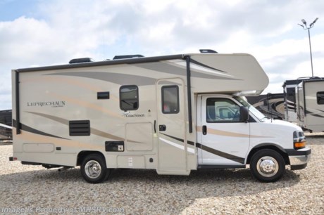 10-1-18 &lt;a href=&quot;http://www.mhsrv.com/coachmen-rv/&quot;&gt;&lt;img src=&quot;http://www.mhsrv.com/images/sold-coachmen.jpg&quot; width=&quot;383&quot; height=&quot;141&quot; border=&quot;0&quot;&gt;&lt;/a&gt;  MSRP $92,515. New 2018 Coachmen Leprechaun Model 210RS measures approximately 24 feet 9 inches in length and is powered by a Chevrolet engine and Chevrolet 4500 chassis. This beautiful RV includes the Leprechaun Value Leader Package which features tinted windows, dash radio with bluetooth, power awning, LED exterior &amp; interior lighting, 1-piece countetops, metal running boards, solar panel connection port, glass shower door, Onan generator, recessed 3 burner cooktop with oven, night shades, roller bearing drawer glides, Travel Easy Roadside Assistance &amp; Azdel composite sidewalls. Additional options include upgraded foldable mattress, driver &amp; passenger swivel seats, cab over and bedroom power vent fans, child safety net, cockpit folding table, exterior camp kitchen table, upgraded A/C, stabilizer jacks, slide-out awning, coach TV &amp; DVD player, touchscreen radio &amp; backup monitor, exterior entertainment center and a spare tire. For more complete details on this unit and our entire inventory including brochures, window sticker, videos, photos, reviews &amp; testimonials as well as additional information about Motor Home Specialist and our manufacturers please visit us at MHSRV.com or call 800-335-6054. At Motor Home Specialist, we DO NOT charge any prep or orientation fees like you will find at other dealerships. All sale prices include a 200-point inspection, interior &amp; exterior wash, detail service and a fully automated high-pressure rain booth test and coach wash that is a standout service unlike that of any other in the industry. You will also receive a thorough coach orientation with an MHSRV technician, an RV Starter&#39;s kit, a night stay in our delivery park featuring landscaped and covered pads with full hook-ups and much more! Read Thousands upon Thousands of 5-Star Reviews at MHSRV.com and See What They Had to Say About Their Experience at Motor Home Specialist. WHY PAY MORE?... WHY SETTLE FOR LESS?