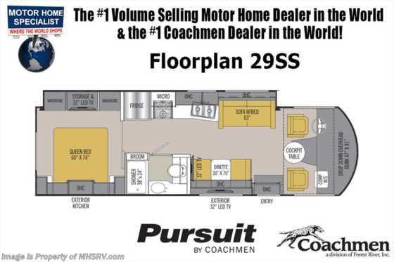2018 Coachmen Pursuit Precision 29SSP RV for Sale W/Ext Kitchen, OH Loft Floorplan