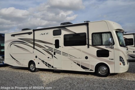 12-10-18 &lt;a href=&quot;http://www.mhsrv.com/thor-motor-coach/&quot;&gt;&lt;img src=&quot;http://www.mhsrv.com/images/sold-thor.jpg&quot; width=&quot;383&quot; height=&quot;141&quot; border=&quot;0&quot;&gt;&lt;/a&gt;  
 MSRP $132,218. New 2018 Thor Motor Coach A.C.E. Model 32.1 is approximately 33 feet 6 inches in length featuring 2 slides, 2 full baths, modern decor updates, Ford V-10 engine, hydraulic leveling jacks, LED running &amp; marker lights and the beautiful HD-Max exterior. The A.C.E. is the class A &amp; C Evolution. It Combines many of the most popular features of a class A motor home and a class C motor home to make something truly unique to the RV industry. Options include the dual A/C, 5.5KW generator and 50-amp service. The A.C.E. also features frameless windows, drop down overhead loft, bedroom TV, exterior entertainment center, attic fans, black tank flush, second auxiliary battery, power side mirrors with integrated side view cameras, a mud-room, roof ladder, generator, electric patio awning with integrated LED lights, AM/FM/CD, stainless steel wheel liners, hitch, valve stem extenders, refrigerator, microwave, water heater, one-piece windshield with &quot;20/20 vision&quot; front cap that helps eliminate heat and sunlight from getting into the drivers vision, cockpit mirrors, slide-out workstation in the dash, floor level cockpit window for better visibility while turning and a &quot;below floor&quot; furnace and water heater helping keep the noise to an absolute minimum and the exhaust away from the kids and pets.  For more complete details on this unit and our entire inventory including brochures, window sticker, videos, photos, reviews &amp; testimonials as well as additional information about Motor Home Specialist and our manufacturers please visit us at MHSRV.com or call 800-335-6054. At Motor Home Specialist, we DO NOT charge any prep or orientation fees like you will find at other dealerships. All sale prices include a 200-point inspection, interior &amp; exterior wash, detail service and a fully automated high-pressure rain booth test and coach wash that is a standout service unlike that of any other in the industry. You will also receive a thorough coach orientation with an MHSRV technician, an RV Starter&#39;s kit, a night stay in our delivery park featuring landscaped and covered pads with full hook-ups and much more! Read Thousands upon Thousands of 5-Star Reviews at MHSRV.com and See What They Had to Say About Their Experience at Motor Home Specialist. WHY PAY MORE?... WHY SETTLE FOR LESS?