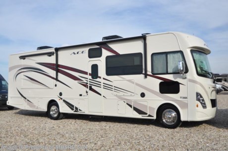 5-21-18 &lt;a href=&quot;http://www.mhsrv.com/thor-motor-coach/&quot;&gt;&lt;img src=&quot;http://www.mhsrv.com/images/sold-thor.jpg&quot; width=&quot;383&quot; height=&quot;141&quot; border=&quot;0&quot;&gt;&lt;/a&gt;  
 MSRP $132,743. New 2018 Thor Motor Coach A.C.E. Model 32.1 is approximately 33 feet 6 inches in length featuring 2 slides, 2 full baths, modern decor updates, Ford V-10 engine, hydraulic leveling jacks, LED running &amp; marker lights and the beautiful HD-Max exterior. The A.C.E. is the class A &amp; C Evolution. It Combines many of the most popular features of a class A motor home and a class C motor home to make something truly unique to the RV industry. Options include the dual A/C, 5.5KW generator and 50-amp service. The A.C.E. also features frameless windows, drop down overhead loft, bedroom TV, exterior entertainment center, attic fans, black tank flush, second auxiliary battery, power side mirrors with integrated side view cameras, a mud-room, roof ladder, generator, electric patio awning with integrated LED lights, AM/FM/CD, stainless steel wheel liners, hitch, valve stem extenders, refrigerator, microwave, water heater, one-piece windshield with &quot;20/20 vision&quot; front cap that helps eliminate heat and sunlight from getting into the drivers vision, cockpit mirrors, slide-out workstation in the dash, floor level cockpit window for better visibility while turning and a &quot;below floor&quot; furnace and water heater helping keep the noise to an absolute minimum and the exhaust away from the kids and pets.  For more complete details on this unit and our entire inventory including brochures, window sticker, videos, photos, reviews &amp; testimonials as well as additional information about Motor Home Specialist and our manufacturers please visit us at MHSRV.com or call 800-335-6054. At Motor Home Specialist, we DO NOT charge any prep or orientation fees like you will find at other dealerships. All sale prices include a 200-point inspection, interior &amp; exterior wash, detail service and a fully automated high-pressure rain booth test and coach wash that is a standout service unlike that of any other in the industry. You will also receive a thorough coach orientation with an MHSRV technician, an RV Starter&#39;s kit, a night stay in our delivery park featuring landscaped and covered pads with full hook-ups and much more! Read Thousands upon Thousands of 5-Star Reviews at MHSRV.com and See What They Had to Say About Their Experience at Motor Home Specialist. WHY PAY MORE?... WHY SETTLE FOR LESS?