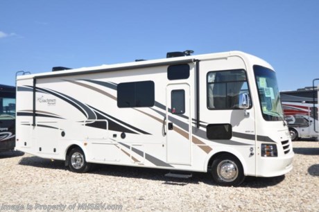 7/13/19 &lt;a href=&quot;http://www.mhsrv.com/coachmen-rv/&quot;&gt;&lt;img src=&quot;http://www.mhsrv.com/images/sold-coachmen.jpg&quot; width=&quot;383&quot; height=&quot;141&quot; border=&quot;0&quot;&gt;&lt;/a&gt;   MSRP $126,891. The New Coachmen Pursuit Precision 29SSP for sale at Motor Home Specialist; the #1 Volume Selling Motor Home Dealership in the World. This beautiful RV is approximately 30 feet 3 inches in length with a full-wall slide, sofa with sleeper, 5.5KW Onan generator, Ford engine, Ford chassis and exterior entertainment center. Each Pursuit Precision also comes standard with a drop down overhead loft, self closing ball bearing drawer guides, frameless tinted windows with safety glass, computer workstation, privacy roller shades, high rise kitchen faucet, bedroom TV, 6 gallon gas/electric water heater, demand water pump, one piece shower surround, dual 12V coach batteries, LED interior lights, power patio awning with LED light strip, slide-out room awnings, automatic leveling jacks and Coachmen&#39;s Travel Easy Roadside Assistance. The 29SSP also boasts an exterior kitchen which features a refrigerator, sink and a portable gas grill with stand and propane hose. For more complete details on this unit and our entire inventory including brochures, window sticker, videos, photos, reviews &amp; testimonials as well as additional information about Motor Home Specialist and our manufacturers please visit us at MHSRV.com or call 800-335-6054. At Motor Home Specialist, we DO NOT charge any prep or orientation fees like you will find at other dealerships. All sale prices include a 200-point inspection, interior &amp; exterior wash, detail service and a fully automated high-pressure rain booth test and coach wash that is a standout service unlike that of any other in the industry. You will also receive a thorough coach orientation with an MHSRV technician, an RV Starter&#39;s kit, a night stay in our delivery park featuring landscaped and covered pads with full hook-ups and much more! Read Thousands upon Thousands of 5-Star Reviews at MHSRV.com and See What They Had to Say About Their Experience at Motor Home Specialist. WHY PAY MORE?... WHY SETTLE FOR LESS?