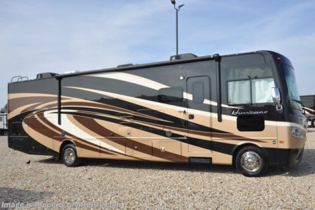 12-4-17 &lt;a href=&quot;http://www.mhsrv.com/thor-motor-coach/&quot;&gt;&lt;img src=&quot;http://www.mhsrv.com/images/sold-thor.jpg&quot; width=&quot;383&quot; height=&quot;141&quot; border=&quot;0&quot; /&gt;&lt;/a&gt; Used Thor Motor Coach RV for Sale- 2015 Thor Motor Coach Hurricane 34F with full wall slide and 6,860 miles. This RV is approximately 35 feet 10 inches in length and features a Ford V10 engine, Ford chassis, power mirrors with heat, 5.5KW Onan generator, power patio awning, slide-out room topper, electric &amp; gas water heater, side swing baggage doors, wheel simulators, exterior grill, LED running lights, tank heater, exterior shower, 8K lb. hitch, automatic hydraulic leveling system, 3 camera monitoring system, exterior entertainment center, inverter, booth converts to sleeper, night shades, microwave, 3 burner range with oven, solid surface counter, sink covers, glass door shower, king size bed, cab over loft, exterior kitchen with sink and mini fridge, 3 flat panel TV&#39;s, 2 ducted A/Cs and much more. For additional information and photos please visit Motor Home Specialist at www.MHSRV.com or call 800-335-6054.