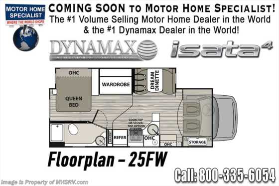 2019 Dynamax Corp Isata 4 Series 25FW Luxury Class C RV for Sale at MHSRV.com Floorplan