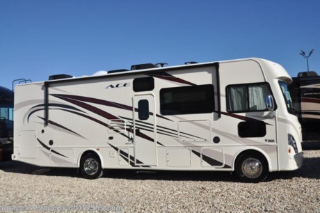 4/20/18 &lt;a href=&quot;http://www.mhsrv.com/thor-motor-coach/&quot;&gt;&lt;img src=&quot;http://www.mhsrv.com/images/sold-thor.jpg&quot; width=&quot;383&quot; height=&quot;141&quot; border=&quot;0&quot;&gt;&lt;/a&gt;  
MSRP $126,743. New 2018 Thor Motor Coach A.C.E. Model 30.2 is approximately 31 feet 6 inches in length featuring a full wall slide, bunk beds, modern decor updates, Ford V-10 engine, hydraulic leveling jacks, LED running &amp; marker lights and the beautiful HD-Max exterior. The A.C.E. is the class A &amp; C Evolution. It Combines many of the most popular features of a class A motor home and a class C motor home to make something truly unique to the RV industry. Options include the dual A/C, 5.5KW generator and 50-amp service. The A.C.E. also features frameless windows, drop down overhead loft, bedroom TV, exterior entertainment center, attic fans, black tank flush, second auxiliary battery, power side mirrors with integrated side view cameras, a mud-room, roof ladder, generator, electric patio awning with integrated LED lights, AM/FM/CD, stainless steel wheel liners, hitch, valve stem extenders, refrigerator, microwave, water heater, one-piece windshield with &quot;20/20 vision&quot; front cap that helps eliminate heat and sunlight from getting into the drivers vision, cockpit mirrors, slide-out workstation in the dash, floor level cockpit window for better visibility while turning and a &quot;below floor&quot; furnace and water heater helping keep the noise to an absolute minimum and the exhaust away from the kids and pets.  For more complete details on this unit including brochures, window sticker, videos, photos, reviews &amp; testimonials as well as additional information about Motor Home Specialist and our manufacturers please visit us at MHSRV.com or call 800-335-6054. At Motor Home Specialist we DO NOT charge any prep or orientation fees like you will find at other dealerships. All sale prices include a 200 point inspection, interior &amp; exterior wash, detail service and the only dealer performed and fully automated high pressure rain booth test in the industry. You will also receive a thorough coach orientation with an MHSRV technician, an RV Starter&#39;s kit, a night stay in our delivery park featuring landscaped and covered pads with full hook-ups and much more! Read Thousands of Testimonials at MHSRV.com and See What They Had to Say About Their Experience at Motor Home Specialist. WHY PAY MORE?... WHY SETTLE FOR LESS?