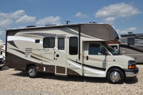 6-3-19 &lt;a href=&quot;http://www.mhsrv.com/coachmen-rv/&quot;&gt;&lt;img src=&quot;http://www.mhsrv.com/images/sold-coachmen.jpg&quot; width=&quot;383&quot; height=&quot;141&quot; border=&quot;0&quot;&gt;&lt;/a&gt;   
MSRP $111,175. New 2019 Coachmen Leprechaun Model 240FS measures approximately 26 feet 9 inches in length and is powered by a Chevrolet engine and Chevrolet 4500 chassis. This beautiful RV includes the Leprechaun Premier Package which features a molded fiberglass front wrap with LED accent lights, tinted windows, stainless steel wheel inserts, metal running boards, power patio awning with LED light strip, LED exterior &amp; interior lighting, dash radio with backup camera &amp; bluetooth, recessed 3 burner cooktop with glass cover, 1-piece countertops, roller bearing drawer guides, glass shower door, night shades, Onan generator, coach TRV, air assist suspension, power tower, upgraded faucets and shower head, exterior shower, Travel Easy Roadside Assistance &amp; Azdel composite sidewalls. Additional options include the beautiful partial paint exterior, driver &amp; passenger swivel seat, cockpit folding table, electric fireplace, solid surface countertop with stainless steel sink and faucet, exterior camp kitchen table, sideview cameras, upgraded A/C with heat pump, heating holding tank pads, stabilizing jacks, molded fiberglass front cap with LED light strip, exterior entertainment center and receiver and a spare tire. This amazing class C also features the Leprechaun Comfort and Convenience package that includes in-dash navigation, convection microwave, upgraded mattress, 6 gallon electric &amp; gas water heater, heated and remote side mirrors, 2 tone seat covers, cab over &amp; bedroom power vent fan, dual coach batteries and slide-out awning toppers. For more complete details on this unit and our entire inventory including brochures, window sticker, videos, photos, reviews &amp; testimonials as well as additional information about Motor Home Specialist and our manufacturers please visit us at MHSRV.com or call 800-335-6054. At Motor Home Specialist, we DO NOT charge any prep or orientation fees like you will find at other dealerships. All sale prices include a 200-point inspection, interior &amp; exterior wash, detail service and a fully automated high-pressure rain booth test and coach wash that is a standout service unlike that of any other in the industry. You will also receive a thorough coach orientation with an MHSRV technician, an RV Starter&#39;s kit, a night stay in our delivery park featuring landscaped and covered pads with full hook-ups and much more! Read Thousands upon Thousands of 5-Star Reviews at MHSRV.com and See What They Had to Say About Their Experience at Motor Home Specialist. WHY PAY MORE?... WHY SETTLE FOR LESS?