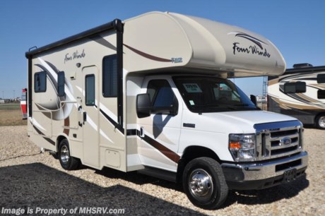 1-8-18 &lt;a href=&quot;http://www.mhsrv.com/thor-motor-coach/&quot;&gt;&lt;img src=&quot;http://www.mhsrv.com/images/sold-thor.jpg&quot; width=&quot;383&quot; height=&quot;141&quot; border=&quot;0&quot;&gt;&lt;/a&gt; Used Thor Motor Coach RV for Sale- 2017 Thor Four Winds 23U with 5,433 miles. This RV is approximately 24 feet 8 inches in length and features a Ford 6.8L engine, Ford chassis, power mirrors with heat, power windows and door locks, dual safety airbags, 4KW Onan generator, power patio awning, electric &amp; gas water heater, wheel simulators, tank heater, exterior shower, 8K lb. hitch, 3 camera monitoring system, exterior entertainment center, booth converts to sleeper, night shades, fold up kitchen counter, convection microwave, 3 burner range with oven, cab over loft, 2 flat panel TV&#39;s, ducted A/C and much more. For additional information and photos please visit Motor Home Specialist at www.MHSRV.com or call 800-335-6054.