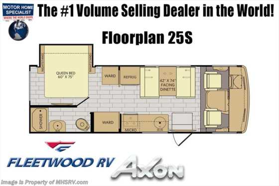 2018 Fleetwood Axon 25S for Sale @ MHSRV W/ Hydraulic Leveling &amp; 2 A/C Floorplan