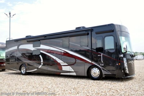 4-23-18 &lt;a href=&quot;http://www.mhsrv.com/thor-motor-coach/&quot;&gt;&lt;img src=&quot;http://www.mhsrv.com/images/sold-thor.jpg&quot; width=&quot;383&quot; height=&quot;141&quot; border=&quot;0&quot;&gt;&lt;/a&gt;  MSRP $297,570. The New 2018 Thor Motor Coach Aria Diesel Pusher Model 4000 Bunk Model is approximately 40 feet 11 inches in length and features (3) slide-out rooms, 2 full baths, bunk beds with 2 LED TV/DVD combo, king size Tilt-A-View inclining bed, large LED TV, stainless steel residential refrigerator, solid surface counter tops, stack washer/dryer and (2) ducted 15,000 BTU A/Cs with heat pumps. This beautiful RV also features the optional overhead cockpit TV. The Aria is powered by a Cummins 360HP diesel engine, Freightliner XC-R raised rail chassis, Allison automatic transmission Air-Ride suspension and features automatic leveling jacks with touch pad controls, 10&quot; touchscreen dash radio with GPS, multiplex wiring controls, polished tile floors and much more. For more complete details on this unit and our entire inventory including brochures, window sticker, videos, photos, reviews &amp; testimonials as well as additional information about Motor Home Specialist and our manufacturers please visit us at MHSRV.com or call 800-335-6054. At Motor Home Specialist, we DO NOT charge any prep or orientation fees like you will find at other dealerships. All sale prices include a 200-point inspection, interior &amp; exterior wash, detail service and a fully automated high-pressure rain booth test and coach wash that is a standout service unlike that of any other in the industry. You will also receive a thorough coach orientation with an MHSRV technician, an RV Starter&#39;s kit, a night stay in our delivery park featuring landscaped and covered pads with full hook-ups and much more! Read Thousands upon Thousands of 5-Star Reviews at MHSRV.com and See What They Had to Say About Their Experience at Motor Home Specialist. WHY PAY MORE?... WHY SETTLE FOR LESS?
