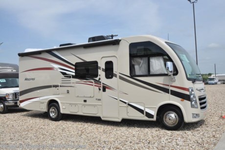 4-9-19 &lt;a href=&quot;http://www.mhsrv.com/thor-motor-coach/&quot;&gt;&lt;img src=&quot;http://www.mhsrv.com/images/sold-thor.jpg&quot; width=&quot;383&quot; height=&quot;141&quot; border=&quot;0&quot;&gt;&lt;/a&gt;     
MSRP $120,833. Thor Motor Coach has done it again with the world&#39;s first RUV! (Recreational Utility Vehicle) Check out the New 2019 Thor Motor Coach Vegas RUV Model 25.6 with slide-out room. The Vegas combines Style, Function, Affordability &amp; Innovation like no other RV available in the industry today! It is powered by a Ford Triton V-10 engine and is approximately 26 feet 6 inches in length. Taking superior drivability even one step further, the Vegas will also feature something normally only found in a high-end luxury diesel pusher motor coach... an Independent Front Suspension system! With a style all its own the Vegas will provide superior handling and fuel economy and appeal to couples &amp; family RVers as well. You will also find a full size power drop down loft above the cockpit, electric stabilizing system, spacious living room and even pass-through exterior storage. Optional equipment includes the HD-Max colored sidewalls and holding tanks with heat pads. New features for 2019 include Multi-plex lighting &amp; system control, gas &amp; induction burner on the cooktop exterior TV on swivel bracket with soundbar, backup monitor with new integrated rear wall camera, 360 Siphon holding tank vent cap, black tank flush and many more. You will also be pleased to find a host of feature appointments that include tinted and frameless windows, euro-style cabinet doors with soft close hidden hinges, attic fan with vent cover, 15K BTU A/C, below counter convection microwave, stainless steel galley sink, LED accent lighting throughout, roller shades, armless awning, LED running lights, living room TV, LED ceiling lights, Onan generator, water heater, power and heated mirrors with integrated side-view cameras, back-up camera, 8,000 lb. trailer hitch, spacious cockpit design with unparalleled visibility as well as a fold out map/laptop table and an additional cab table that can easily be stored when traveling.  For more complete details on this unit and our entire inventory including brochures, window sticker, videos, photos, reviews &amp; testimonials as well as additional information about Motor Home Specialist and our manufacturers please visit us at MHSRV.com or call 800-335-6054. At Motor Home Specialist, we DO NOT charge any prep or orientation fees like you will find at other dealerships. All sale prices include a 200-point inspection, interior &amp; exterior wash, detail service and a fully automated high-pressure rain booth test and coach wash that is a standout service unlike that of any other in the industry. You will also receive a thorough coach orientation with an MHSRV technician, an RV Starter&#39;s kit, a night stay in our delivery park featuring landscaped and covered pads with full hook-ups and much more! Read Thousands upon Thousands of 5-Star Reviews at MHSRV.com and See What They Had to Say About Their Experience at Motor Home Specialist. WHY PAY MORE?... WHY SETTLE FOR LESS?
