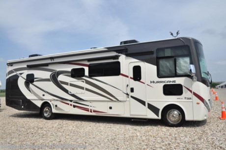 9/12/18 &lt;a href=&quot;http://www.mhsrv.com/thor-motor-coach/&quot;&gt;&lt;img src=&quot;http://www.mhsrv.com/images/sold-thor.jpg&quot; width=&quot;383&quot; height=&quot;141&quot; border=&quot;0&quot;&gt;&lt;/a&gt;   MSRP $157,141. New 2019 Thor Motor Coach Hurricane 34R is approximately 36 feet in length with two slides including a full wall slide, king size bed, exterior TV, Ford Triton V-10 engine and automatic leveling jacks. Some of the many new features coming to the 2019 Hurricane include not only exterior &amp; interior styling updates but also the Firefly Multiplex wiring control system, 10” touchscreen radio &amp; monitor, Wi-Fi extender, stainless steel galley sink, a 360 Siphon Vent, soundbar in the exterior entertainment center and much more. This unit features the optional partial paint exterior and child safety tether. The Thor Motor Coach Hurricane RV also features a tinted one piece windshield, heated and enclosed underbelly, black tank flush, LED ceiling lighting, bedroom TV, LED running and marker lights, power driver&#39;s seat, power overhead loft, raised bathroom vanity, frameless windows, power patio awning with LED lighting, night shades, flush covered glass stovetop, kitchen backsplash, refrigerator, microwave and much more. For more complete details on this unit and our entire inventory including brochures, window sticker, videos, photos, reviews &amp; testimonials as well as additional information about Motor Home Specialist and our manufacturers please visit us at MHSRV.com or call 800-335-6054. At Motor Home Specialist, we DO NOT charge any prep or orientation fees like you will find at other dealerships. All sale prices include a 200-point inspection, interior &amp; exterior wash, detail service and a fully automated high-pressure rain booth test and coach wash that is a standout service unlike that of any other in the industry. You will also receive a thorough coach orientation with an MHSRV technician, an RV Starter&#39;s kit, a night stay in our delivery park featuring landscaped and covered pads with full hook-ups and much more! Read Thousands upon Thousands of 5-Star Reviews at MHSRV.com and See What They Had to Say About Their Experience at Motor Home Specialist. WHY PAY MORE?... WHY SETTLE FOR LESS?