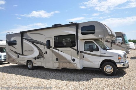 7-2-18 &lt;a href=&quot;http://www.mhsrv.com/thor-motor-coach/&quot;&gt;&lt;img src=&quot;http://www.mhsrv.com/images/sold-thor.jpg&quot; width=&quot;383&quot; height=&quot;141&quot; border=&quot;0&quot;&gt;&lt;/a&gt;       MSRP $127,914.  New 2018 Thor Motor Coach Quantum Class C RV Model LF31 bunk house is approximately 32 feet 7 inches in length with a driver’s side slide, bunk beds, Ford E-450 chassis and a Ford Triton V-10 engine. New features for 2018 include a tankless hot water heater, interior step light into bedroom, lighted battery disconnect switch, stainless steel lavatory bowls, bathroom vanity heights raised, Winegard Rayar antenna, solar wiring prep, exterior lights on all storage compartments and much more. Options include the Platinum &amp; Diamond packages which features roller shades, solid surface kitchen countertop, exterior shower, backup camera with monitor, upgraded wheel liners, black frameless windows, convection stainless steel microwave, larger residential refrigerator, 1,800 watt house inverter, automatic generator start and the Rapid Camp remote system. Additional options include the beautiful partial paint exterior, child safety tether, cabover child safety net and a cockpit carpet mat. The Quantum Class C RV has an incredible list of standard features including beautiful hardwood cabinets, a cabover loft with skylight (N/A with cabover entertainment center), dash applique, power windows and locks, power patio awning with integrated LED lighting, roof ladder, in-dash media center, Onan generator, cab A/C, battery disconnect switch and much more. For more complete details on this unit and our entire inventory including brochures, window sticker, videos, photos, reviews &amp; testimonials as well as additional information about Motor Home Specialist and our manufacturers please visit us at MHSRV.com or call 800-335-6054. At Motor Home Specialist, we DO NOT charge any prep or orientation fees like you will find at other dealerships. All sale prices include a 200-point inspection, interior &amp; exterior wash, detail service and a fully automated high-pressure rain booth test and coach wash that is a standout service unlike that of any other in the industry. You will also receive a thorough coach orientation with an MHSRV technician, an RV Starter&#39;s kit, a night stay in our delivery park featuring landscaped and covered pads with full hook-ups and much more! Read Thousands upon Thousands of 5-Star Reviews at MHSRV.com and See What They Had to Say About Their Experience at Motor Home Specialist. WHY PAY MORE?... WHY SETTLE FOR LESS?