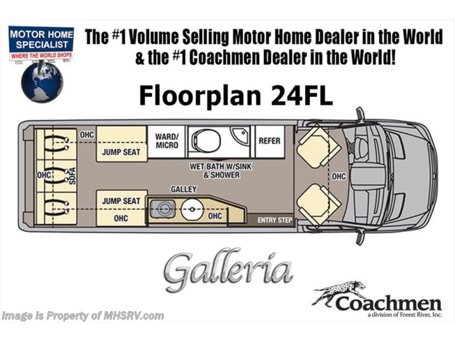 2019 Coachmen Galleria 24fl Sprinter Diesel 4x4 Li3 Lithium Leveling For Sale In Alvarado Tx