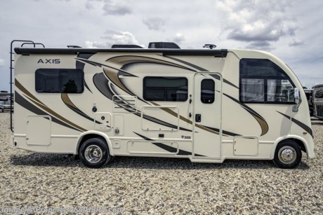   10-31-18 &lt;a href=&quot;http://www.mhsrv.com/thor-motor-coach/&quot;&gt;&lt;img src=&quot;http://www.mhsrv.com/images/sold-thor.jpg&quot; width=&quot;383&quot; height=&quot;141&quot; border=&quot;0&quot;&gt;&lt;/a&gt;  
MSRP $118,808. Thor Motor Coach has done it again with the world&#39;s first RUV! (Recreational Utility Vehicle) Check out the New 2019 Thor Motor Coach Axis RUV Model 24.1 with slide-out room. The Axis combines Style, Function, Affordability &amp; Innovation like no other RV available in the industry today! It is powered by a Ford Triton V-10 engine and is approximately 25 feet 6 inches in length. Taking superior drivability even one step further, the Axis will also feature something normally only found in a high-end luxury diesel pusher motor coach... an Independent Front Suspension system! With a style all its own the Axis will provide superior handling and fuel economy and appeal to couples &amp; family RVers as well. You will also find a full size power drop down loft above the cockpit spacious living room and even pass-through exterior storage. Optional equipment includes the HD-Max colored sidewalls, electric stabilizing system and holding tanks with heat pads. New features for 2019 include Multi-plex lighting &amp; system control, gas &amp; induction burner on the cooktop exterior TV on swivel bracket with soundbar, backup monitor with new integrated rear wall camera, 360 Siphon holding tank vent cap, black tank flush and many more. You will also be pleased to find a host of feature appointments that include tinted and frameless windows, euro-style cabinet doors with soft close hidden hinges, attic fan with vent cover, 15K BTU A/C, below counter convection microwave, stainless steel galley sink, LED accent lighting throughout, roller shades, armless awning, LED running lights, living room TV, LED ceiling lights, Onan generator, water heater, power and heated mirrors with integrated side-view cameras, back-up camera, 8,000 lb. trailer hitch, spacious cockpit design with unparalleled visibility as well as a fold out map/laptop table and an additional cab table that can easily be stored when traveling.  For more complete details on this unit and our entire inventory including brochures, window sticker, videos, photos, reviews &amp; testimonials as well as additional information about Motor Home Specialist and our manufacturers please visit us at MHSRV.com or call 800-335-6054. At Motor Home Specialist, we DO NOT charge any prep or orientation fees like you will find at other dealerships. All sale prices include a 200-point inspection, interior &amp; exterior wash, detail service and a fully automated high-pressure rain booth test and coach wash that is a standout service unlike that of any other in the industry. You will also receive a thorough coach orientation with an MHSRV technician, an RV Starter&#39;s kit, a night stay in our delivery park featuring landscaped and covered pads with full hook-ups and much more! Read Thousands upon Thousands of 5-Star Reviews at MHSRV.com and See What They Had to Say About Their Experience at Motor Home Specialist. WHY PAY MORE?... WHY SETTLE FOR LESS?