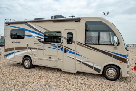  12-10-18 &lt;a href=&quot;http://www.mhsrv.com/thor-motor-coach/&quot;&gt;&lt;img src=&quot;http://www.mhsrv.com/images/sold-thor.jpg&quot; width=&quot;383&quot; height=&quot;141&quot; border=&quot;0&quot;&gt;&lt;/a&gt;   
MSRP $118,808. Thor Motor Coach has done it again with the world&#39;s first RUV! (Recreational Utility Vehicle) Check out the New 2019 Thor Motor Coach Vegas RUV Model 24.1 with slide-out room. The Vegas combines Style, Function, Affordability &amp; Innovation like no other RV available in the industry today! It is powered by a Ford Triton V-10 engine and is approximately 25 feet 6 inches in length. Taking superior drivability even one step further, the Vegas will also feature something normally only found in a high-end luxury diesel pusher motor coach... an Independent Front Suspension system! With a style all its own the Vegas will provide superior handling and fuel economy and appeal to couples &amp; family RVers as well. You will also find a full size power drop down loft above the cockpitspacious living room and even pass-through exterior storage. Optional equipment includes the HD-Max colored sidewalls, electric stabilizing system and holding tanks with heat pads. New features for 2019 include Multi-plex lighting &amp; system control, gas &amp; induction burner on the cooktop exterior TV on swivel bracket with soundbar, backup monitor with new integrated rear wall camera, 360 Siphon holding tank vent cap, black tank flush and many more. You will also be pleased to find a host of feature appointments that include tinted and frameless windows, euro-style cabinet doors with soft close hidden hinges, attic fan with vent cover, 15K BTU A/C, below counter convection microwave, stainless steel galley sink, LED accent lighting throughout, roller shades, armless awning, LED running lights, living room TV, LED ceiling lights, Onan generator, water heater, power and heated mirrors with integrated side-view cameras, back-up camera, 8,000 lb. trailer hitch, spacious cockpit design with unparalleled visibility as well as a fold out map/laptop table and an additional cab table that can easily be stored when traveling.  For more complete details on this unit and our entire inventory including brochures, window sticker, videos, photos, reviews &amp; testimonials as well as additional information about Motor Home Specialist and our manufacturers please visit us at MHSRV.com or call 800-335-6054. At Motor Home Specialist, we DO NOT charge any prep or orientation fees like you will find at other dealerships. All sale prices include a 200-point inspection, interior &amp; exterior wash, detail service and a fully automated high-pressure rain booth test and coach wash that is a standout service unlike that of any other in the industry. You will also receive a thorough coach orientation with an MHSRV technician, an RV Starter&#39;s kit, a night stay in our delivery park featuring landscaped and covered pads with full hook-ups and much more! Read Thousands upon Thousands of 5-Star Reviews at MHSRV.com and See What They Had to Say About Their Experience at Motor Home Specialist. WHY PAY MORE?... WHY SETTLE FOR LESS?
