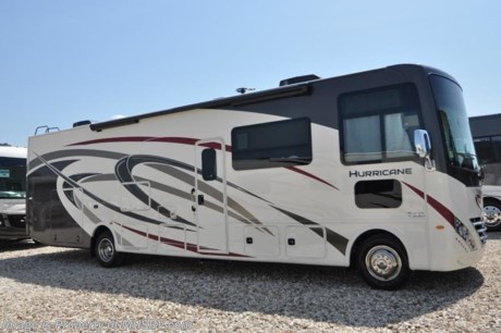 8-27-18 &lt;a href=&quot;http://www.mhsrv.com/thor-motor-coach/&quot;&gt;&lt;img src=&quot;http://www.mhsrv.com/images/sold-thor.jpg&quot; width=&quot;383&quot; height=&quot;141&quot; border=&quot;0&quot;&gt;&lt;/a&gt;   MSRP $151,741. New 2019 Thor Motor Coach Hurricane 34J Bunk Model is approximately 35 feet 7 inches in length with a full-wall slide, king size bed, exterior TV, Ford Triton V-10 engine and automatic leveling jacks. Some of the many new features coming to the 2019 Hurricane include not only exterior &amp; interior styling updates but also the Firefly Multiplex wiring control system, 10” touchscreen radio &amp; monitor, Wi-Fi extender, stainless steel galley sink, a 360 Siphon Vent, soundbar in the exterior entertainment center and much more. This unit features the optional partial paint exterior and child safety tether. The Thor Motor Coach Hurricane RV also features a tinted one piece windshield, heated and enclosed underbelly, black tank flush, LED ceiling lighting, bedroom TV, LED running and marker lights, power driver&#39;s seat, power overhead loft, raised bathroom vanity, frameless windows, power patio awning with LED lighting, night shades, flush covered glass stovetop, kitchen backsplash, refrigerator, microwave and much more. For more complete details on this unit and our entire inventory including brochures, window sticker, videos, photos, reviews &amp; testimonials as well as additional information about Motor Home Specialist and our manufacturers please visit us at MHSRV.com or call 800-335-6054. At Motor Home Specialist, we DO NOT charge any prep or orientation fees like you will find at other dealerships. All sale prices include a 200-point inspection, interior &amp; exterior wash, detail service and a fully automated high-pressure rain booth test and coach wash that is a standout service unlike that of any other in the industry. You will also receive a thorough coach orientation with an MHSRV technician, an RV Starter&#39;s kit, a night stay in our delivery park featuring landscaped and covered pads with full hook-ups and much more! Read Thousands upon Thousands of 5-Star Reviews at MHSRV.com and See What They Had to Say About Their Experience at Motor Home Specialist. WHY PAY MORE?... WHY SETTLE FOR LESS?