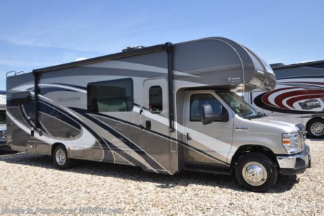9-18-18 &lt;a href=&quot;http://www.mhsrv.com/thor-motor-coach/&quot;&gt;&lt;img src=&quot;http://www.mhsrv.com/images/sold-thor.jpg&quot; width=&quot;383&quot; height=&quot;141&quot; border=&quot;0&quot;&gt;&lt;/a&gt;     MSRP $134,484. The Quantum Class C RV Model PD31 is approximately 31 feet 3 inches in length with a driver’s side full-wall slide, exterior TV, Ford E-450 chassis and a Ford Triton V-10 engine. New features for 2018 include a tankless hot water heater, interior step light into bedroom, lighted battery disconnect switch, stainless steel lavatory bowls, bathroom vanity heights raised, Winegard Rayar antenna, solar wiring prep, exterior lights on all storage compartments and much more. Options include the Platinum &amp; Diamond packages which features roller shades, solid surface kitchen countertop, exterior shower, backup camera with monitor, upgraded wheel liners, black frameless windows, convection stainless steel microwave, larger residential refrigerator, 1,800 watt house inverter, automatic generator start and the Rapid Camp remote system. Additional options include the beautiful full body paint exterior, single child safety tether, attic fan and a cockpit carpet mat. The Quantum Class C RV has an incredible list of standard features including beautiful hardwood cabinets, a cabover loft with skylight (N/A with cabover entertainment center), dash applique, power windows and locks, power patio awning with integrated LED lighting, roof ladder, in-dash media center, Onan generator, cab A/C, battery disconnect switch and much more. For more complete details on this unit and our entire inventory including brochures, window sticker, videos, photos, reviews &amp; testimonials as well as additional information about Motor Home Specialist and our manufacturers please visit us at MHSRV.com or call 800-335-6054. At Motor Home Specialist, we DO NOT charge any prep or orientation fees like you will find at other dealerships. All sale prices include a 200-point inspection, interior &amp; exterior wash, detail service and a fully automated high-pressure rain booth test and coach wash that is a standout service unlike that of any other in the industry. You will also receive a thorough coach orientation with an MHSRV technician, an RV Starter&#39;s kit, a night stay in our delivery park featuring landscaped and covered pads with full hook-ups and much more! Read Thousands upon Thousands of 5-Star Reviews at MHSRV.com and See What They Had to Say About Their Experience at Motor Home Specialist. WHY PAY MORE?... WHY SETTLE FOR LESS?