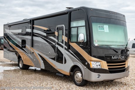 2/2/20 &lt;a href=&quot;http://www.mhsrv.com/coachmen-rv/&quot;&gt;&lt;img src=&quot;http://www.mhsrv.com/images/sold-coachmen.jpg&quot; width=&quot;383&quot; height=&quot;141&quot; border=&quot;0&quot;&gt;&lt;/a&gt; MSRP $163,375. New 2019 Coachmen Mirada Model 35BH Bunk House. This RV measures approximately 36 feet 10 inches in length and features a bath &amp; 1/2, bunk beds that convert to wardrobe, hardwood cabinet doors and solid surface kitchen counter top. The 2019 Mirada has been upgraded with not only stunning exterior graphics &amp; full body paint but also updated interiors, new backsplashes, new interior solid surface countertop, solid surface dinette table and an upgraded 8,000 lb. hitch. Options include the beautiful full body paint exterior, Diamond Shield paint protection, power drop down bunk, stainless steel appliance package with oven &amp; microwave, LCD TV in the galley, dual pane windows, (2)15,000 BTU A/Cs with heat pump, exterior entertainment center and Travel Easy Roadside Assistance. A few standard features that help to set the Mirada apart include reclining/swivel pilot seats, solar privacy shades throughout, power windshield shade, flush mounted 3 burner range with oven, tile backsplash, glass door shower, Onan generator, automatic transfer switch for easy set-up, pass-thru storage, 3 camera monitoring system, automatic leveling jacks and much more. For more complete details on this unit and our entire inventory including brochures, window sticker, videos, photos, reviews &amp; testimonials as well as additional information about Motor Home Specialist and our manufacturers please visit us at MHSRV.com or call 800-335-6054. At Motor Home Specialist, we DO NOT charge any prep or orientation fees like you will find at other dealerships. All sale prices include a 200-point inspection, interior &amp; exterior wash, detail service and a fully automated high-pressure rain booth test and coach wash that is a standout service unlike that of any other in the industry. You will also receive a thorough coach orientation with an MHSRV technician, an RV Starter&#39;s kit, a night stay in our delivery park featuring landscaped and covered pads with full hook-ups and much more! Read Thousands upon Thousands of 5-Star Reviews at MHSRV.com and See What They Had to Say About Their Experience at Motor Home Specialist. WHY PAY MORE?... WHY SETTLE FOR LESS?