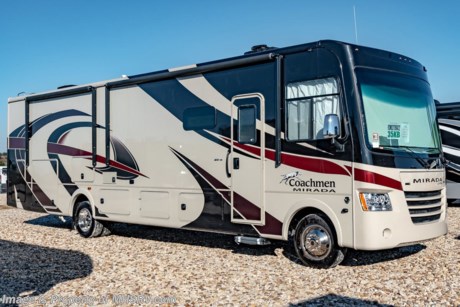 8/1/19 &lt;a href=&quot;http://www.mhsrv.com/coachmen-rv/&quot;&gt;&lt;img src=&quot;http://www.mhsrv.com/images/sold-coachmen.jpg&quot; width=&quot;383&quot; height=&quot;141&quot; border=&quot;0&quot;&gt;&lt;/a&gt;   MSRP $151,846. New 2019 Coachmen Mirada Model 35KB. This RV measures approximately 36 feet 10 inches in length and features a large living area, large wardrobe, hardwood cabinet doors and solid surface kitchen counter top. The 2019 Mirada has been upgraded with not only stunning exterior graphics &amp; full body paint but also updated interiors, new backsplashes, new interior solid surface countertop, solid surface dinette table and an upgraded 8,000 lb. hitch. Options include the beautiful partial paint exterior, power drop down bunk, stainless steel appliance package with oven &amp; microwave, LCD TV in the galley, (2)15,000 BTU A/Cs with heat pump, exterior entertainment center and Travel Easy Roadside Assistance. A few standard features that help to set the Mirada apart include reclining/swivel pilot seats, solar privacy shades throughout, power windshield shade, flush mounted 3 burner range with oven, tile backsplash, glass door shower, Onan generator, automatic transfer switch for easy set-up, pass-thru storage, 3 camera monitoring system, automatic leveling jacks and much more. For more complete details on this unit and our entire inventory including brochures, window sticker, videos, photos, reviews &amp; testimonials as well as additional information about Motor Home Specialist and our manufacturers please visit us at MHSRV.com or call 800-335-6054. At Motor Home Specialist, we DO NOT charge any prep or orientation fees like you will find at other dealerships. All sale prices include a 200-point inspection, interior &amp; exterior wash, detail service and a fully automated high-pressure rain booth test and coach wash that is a standout service unlike that of any other in the industry. You will also receive a thorough coach orientation with an MHSRV technician, an RV Starter&#39;s kit, a night stay in our delivery park featuring landscaped and covered pads with full hook-ups and much more! Read Thousands upon Thousands of 5-Star Reviews at MHSRV.com and See What They Had to Say About Their Experience at Motor Home Specialist. WHY PAY MORE?... WHY SETTLE FOR LESS?