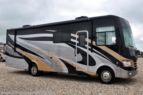 6-15-18 &lt;a href=&quot;http://www.mhsrv.com/coachmen-rv/&quot;&gt;&lt;img src=&quot;http://www.mhsrv.com/images/sold-coachmen.jpg&quot; width=&quot;383&quot; height=&quot;141&quot; border=&quot;0&quot;&gt;&lt;/a&gt;  MSRP $149,361. New 2019 Coachmen Mirada Model 29FW. This RV measures approximately 30 feet 7 inches in length and features a full-wall slide, king bed, hardwood cabinet doors and solid surface kitchen counter top. The 2019 Mirada has been upgraded with not only stunning exterior graphics &amp; full body paint but also updated interiors, new backsplashes, new interior solid surface countertop, solid surface dinette table and an upgraded 8,000 lb. hitch. Options include the beautiful full body paint exterior, Diamond Shield paint protection, power drop down bunk, (2)15,000 BTU A/Cs with heat pump, exterior entertainment center and Travel Easy Roadside Assistance. A few standard features that help to set the Mirada apart include reclining/swivel pilot seats, solar privacy shades throughout, power windshield shade, flush mounted 3 burner range with oven, tile backsplash, glass door shower, Onan generator, automatic transfer switch for easy set-up, pass-thru storage, 3 camera monitoring system, automatic leveling jacks and much more. For more complete details on this unit and our entire inventory including brochures, window sticker, videos, photos, reviews &amp; testimonials as well as additional information about Motor Home Specialist and our manufacturers please visit us at MHSRV.com or call 800-335-6054. At Motor Home Specialist, we DO NOT charge any prep or orientation fees like you will find at other dealerships. All sale prices include a 200-point inspection, interior &amp; exterior wash, detail service and a fully automated high-pressure rain booth test and coach wash that is a standout service unlike that of any other in the industry. You will also receive a thorough coach orientation with an MHSRV technician, an RV Starter&#39;s kit, a night stay in our delivery park featuring landscaped and covered pads with full hook-ups and much more! Read Thousands upon Thousands of 5-Star Reviews at MHSRV.com and See What They Had to Say About Their Experience at Motor Home Specialist. WHY PAY MORE?... WHY SETTLE FOR LESS?