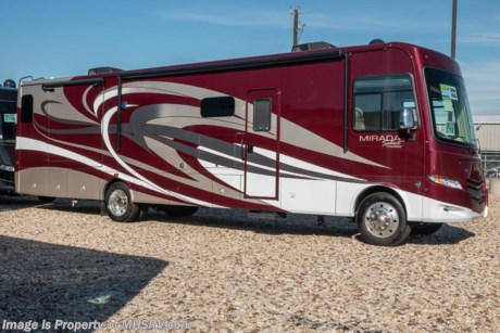 1-19-19 &lt;a href=&quot;http://www.mhsrv.com/coachmen-rv/&quot;&gt;&lt;img src=&quot;http://www.mhsrv.com/images/sold-coachmen.jpg&quot; width=&quot;383&quot; height=&quot;141&quot; border=&quot;0&quot;&gt;&lt;/a&gt;  MSRP $193,911. The New 2019 Coachmen Mirada Select 37TB 2 Full Baths RV with 2 slides, residential fridge, 8K hitch and fireplace. This beautiful RV features the Stainless Appliance Package which features a stainless residential refrigerator, stainless range and oven, 1000 watt inverter with (2) 6 volt batteries and automatic generator start. Additional options include the beautiful full body paint exterior with Diamond Shield paint protection, theater seating, (2) 15,000 BTU A/Cs, salon drop down bunk, large cockpit mounted TV, washer/dryer stack, in-motion satellite and Travel Easy Roadside Assistance. The Mirada Select boasts an impressive list of standard features that further set it apart including a 6-way power driver&#39;s seat, solar privacy shades throughout, self closing ball bearing drawer guides throughout, solid surface galley countertop, stainless steel double bowl kitchen sink, glass tile backsplash, whole coach water filtration system, LED interior ceiling lighting and much more. For more complete details on this unit and our entire inventory including brochures, window sticker, videos, photos, reviews &amp; testimonials as well as additional information about Motor Home Specialist and our manufacturers please visit us at MHSRV.com or call 800-335-6054. At Motor Home Specialist, we DO NOT charge any prep or orientation fees like you will find at other dealerships. All sale prices include a 200-point inspection, interior &amp; exterior wash, detail service and a fully automated high-pressure rain booth test and coach wash that is a standout service unlike that of any other in the industry. You will also receive a thorough coach orientation with an MHSRV technician, an RV Starter&#39;s kit, a night stay in our delivery park featuring landscaped and covered pads with full hook-ups and much more! Read Thousands upon Thousands of 5-Star Reviews at MHSRV.com and See What They Had to Say About Their Experience at Motor Home Specialist. WHY PAY MORE?... WHY SETTLE FOR LESS?