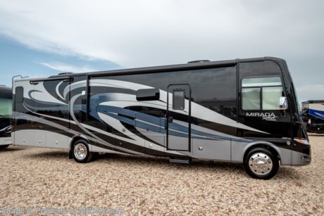 10-22-18 &lt;a href=&quot;http://www.mhsrv.com/coachmen-rv/&quot;&gt;&lt;img src=&quot;http://www.mhsrv.com/images/sold-coachmen.jpg&quot; width=&quot;383&quot; height=&quot;141&quot; border=&quot;0&quot;&gt;&lt;/a&gt;  MSRP $193,911. The New 2019 Coachmen Mirada Select 37TB 2 Full Baths RV with 2 slides, residential fridge, 8K hitch and fireplace. This beautiful RV features the Stainless Appliance Package which features a stainless residential refrigerator, stainless range and oven, 1000 watt inverter with (2) 6 volt batteries and automatic generator start. Additional options include the beautiful full body paint exterior with Diamond Shield paint protection, theater seating, (2) 15,000 BTU A/Cs, salon drop down bunk, large cockpit mounted TV, washer/dryer stack, in-motion satellite and Travel Easy Roadside Assistance. The Mirada Select boasts an impressive list of standard features that further set it apart including a 6-way power driver&#39;s seat, solar privacy shades throughout, self closing ball bearing drawer guides throughout, solid surface galley countertop, stainless steel double bowl kitchen sink, glass tile backsplash, whole coach water filtration system, LED interior ceiling lighting and much more. For more complete details on this unit and our entire inventory including brochures, window sticker, videos, photos, reviews &amp; testimonials as well as additional information about Motor Home Specialist and our manufacturers please visit us at MHSRV.com or call 800-335-6054. At Motor Home Specialist, we DO NOT charge any prep or orientation fees like you will find at other dealerships. All sale prices include a 200-point inspection, interior &amp; exterior wash, detail service and a fully automated high-pressure rain booth test and coach wash that is a standout service unlike that of any other in the industry. You will also receive a thorough coach orientation with an MHSRV technician, an RV Starter&#39;s kit, a night stay in our delivery park featuring landscaped and covered pads with full hook-ups and much more! Read Thousands upon Thousands of 5-Star Reviews at MHSRV.com and See What They Had to Say About Their Experience at Motor Home Specialist. WHY PAY MORE?... WHY SETTLE FOR LESS?