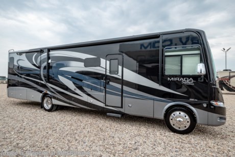 1-11-19 &lt;a href=&quot;http://www.mhsrv.com/coachmen-rv/&quot;&gt;&lt;img src=&quot;http://www.mhsrv.com/images/sold-coachmen.jpg&quot; width=&quot;383&quot; height=&quot;141&quot; border=&quot;0&quot;&gt;&lt;/a&gt;  MSRP $193,386. The New 2019 Coachmen Mirada Select 37LS Bath &amp; 1/2 RV with 2 slides, residential fridge, 8K hitch and fireplace. This beautiful RV features the Stainless Appliance Package which features a stainless residential refrigerator, stainless range and oven, 1000 watt inverter with (2) 6 volt batteries and automatic generator start. Additional options include the beautiful full body paint exterior with Diamond Shield paint protection, (2) 15,000 BTU A/Cs, salon drop down bunk, large cockpit mounted TV, washer/dryer stack, in-motion satellite and Travel Easy Roadside Assistance. The Mirada Select boasts an impressive list of standard features that further set it apart including a 6-way power driver&#39;s seat, solar privacy shades throughout, self closing ball bearing drawer guides throughout, solid surface galley countertop, stainless steel double bowl kitchen sink, glass tile backsplash, whole coach water filtration system, LED interior ceiling lighting and much more. For more complete details on this unit and our entire inventory including brochures, window sticker, videos, photos, reviews &amp; testimonials as well as additional information about Motor Home Specialist and our manufacturers please visit us at MHSRV.com or call 800-335-6054. At Motor Home Specialist, we DO NOT charge any prep or orientation fees like you will find at other dealerships. All sale prices include a 200-point inspection, interior &amp; exterior wash, detail service and a fully automated high-pressure rain booth test and coach wash that is a standout service unlike that of any other in the industry. You will also receive a thorough coach orientation with an MHSRV technician, an RV Starter&#39;s kit, a night stay in our delivery park featuring landscaped and covered pads with full hook-ups and much more! Read Thousands upon Thousands of 5-Star Reviews at MHSRV.com and See What They Had to Say About Their Experience at Motor Home Specialist. WHY PAY MORE?... WHY SETTLE FOR LESS?