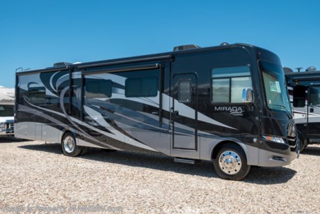 1-2-19 &lt;a href=&quot;http://www.mhsrv.com/coachmen-rv/&quot;&gt;&lt;img src=&quot;http://www.mhsrv.com/images/sold-coachmen.jpg&quot; width=&quot;383&quot; height=&quot;141&quot; border=&quot;0&quot;&gt;&lt;/a&gt;  MSRP $193,281. The New 2019 Coachmen Mirada Select 37SB RV with 3 slides, residential fridge, 8K hitch and fireplace. This beautiful RV features the Stainless Appliance Package which features a stainless residential refrigerator, stainless range and oven, 1000 watt inverter with (2) 6 volt batteries and automatic generator start. Additional options include the beautiful full body paint exterior with Diamond Shield paint protection, (2) 15,000 BTU A/Cs, salon drop down bunk, large cockpit mounted TV, combination washer/dryer, theater seats, in-motion satellite and Travel Easy Roadside Assistance. The Mirada Select boasts an impressive list of standard features that further set it apart including a 6-way power driver&#39;s seat, solar privacy shades throughout, self closing ball bearing drawer guides throughout, solid surface galley countertop, stainless steel double bowl kitchen sink, glass tile backsplash, whole coach water filtration system, LED interior ceiling lighting and much more. For more complete details on this unit and our entire inventory including brochures, window sticker, videos, photos, reviews &amp; testimonials as well as additional information about Motor Home Specialist and our manufacturers please visit us at MHSRV.com or call 800-335-6054. At Motor Home Specialist, we DO NOT charge any prep or orientation fees like you will find at other dealerships. All sale prices include a 200-point inspection, interior &amp; exterior wash, detail service and a fully automated high-pressure rain booth test and coach wash that is a standout service unlike that of any other in the industry. You will also receive a thorough coach orientation with an MHSRV technician, an RV Starter&#39;s kit, a night stay in our delivery park featuring landscaped and covered pads with full hook-ups and much more! Read Thousands upon Thousands of 5-Star Reviews at MHSRV.com and See What They Had to Say About Their Experience at Motor Home Specialist. WHY PAY MORE?... WHY SETTLE FOR LESS?
