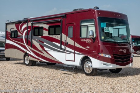 10/3/19 &lt;a href=&quot;http://www.mhsrv.com/coachmen-rv/&quot;&gt;&lt;img src=&quot;http://www.mhsrv.com/images/sold-coachmen.jpg&quot; width=&quot;383&quot; height=&quot;141&quot; border=&quot;0&quot;&gt;&lt;/a&gt;   MSRP $192,531. The New 2019 Coachmen Mirada Select 37SB RV with 3 slides, residential fridge, 8K hitch and fireplace. This beautiful RV features the Stainless Appliance Package which features a stainless residential refrigerator, stainless range, 1000 watt inverter with (2) 6 volt batteries and automatic generator start. Additional options include the beautiful full body paint exterior with Diamond Shield paint protection, (2) 15,000 BTU A/Cs, salon drop down bunk, large cockpit mounted TV, combination washer/dryer, theater seats, in-motion satellite and Travel Easy Roadside Assistance. The Mirada Select boasts an impressive list of standard features that further set it apart including a 6-way power driver&#39;s seat, solar privacy shades throughout, self closing ball bearing drawer guides throughout, solid surface galley countertop, stainless steel double bowl kitchen sink, glass tile backsplash, whole coach water filtration system, LED interior ceiling lighting and much more. For more complete details on this unit and our entire inventory including brochures, window sticker, videos, photos, reviews &amp; testimonials as well as additional information about Motor Home Specialist and our manufacturers please visit us at MHSRV.com or call 800-335-6054. At Motor Home Specialist, we DO NOT charge any prep or orientation fees like you will find at other dealerships. All sale prices include a 200-point inspection, interior &amp; exterior wash, detail service and a fully automated high-pressure rain booth test and coach wash that is a standout service unlike that of any other in the industry. You will also receive a thorough coach orientation with an MHSRV technician, an RV Starter&#39;s kit, a night stay in our delivery park featuring landscaped and covered pads with full hook-ups and much more! Read Thousands upon Thousands of 5-Star Reviews at MHSRV.com and See What They Had to Say About Their Experience at Motor Home Specialist. WHY PAY MORE?... WHY SETTLE FOR LESS?
