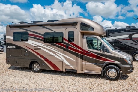 11/14/19 &lt;a href=&quot;http://www.mhsrv.com/thor-motor-coach/&quot;&gt;&lt;img src=&quot;http://www.mhsrv.com/images/sold-thor.jpg&quot; width=&quot;383&quot; height=&quot;141&quot; border=&quot;0&quot;&gt;&lt;/a&gt;   MSRP $149,388. New 2019 Thor Motor Coach Four Winds Siesta Sprinter Diesel model 24SJ is approximately 26 feet length with a slide-out room, Mercedes Benz 3500 chassis and a Mercedes V-6 diesel engine. New features for 2019 include exterior TV with sound bar, bedroom charging station, dedicated CPAP outlet, quick drain for fresh water tank, 360 Siphon Vent Cap for tank odor prevention, solar panel charging control, new slide-out fascia, new cabinet door style and many more. This amazing sprinter diesel also features the Summit Package option which includes a touch screen dash radio with Bluetooth, navigation, Sirius as well as Winegard Connect +4G, sound system with sub, Mobile Eye Lane Assist, side view cameras, upgraded cockpit window shades and a 100w solar panel. Additional optional equipment includes the beautiful full body paint, child safety tether, attic fan in bedroom, upgraded A/C with heat pump, 3.2KW diesel generator, second auxiliary battery, electric stabilizing and holding tanks with heat pads. The new Four Winds Siesta also features a leather steering wheel with audio buttons, armless awning with light bar, Firefly Integrations Multiplex wiring control system, lighted battery disconnect switch, induction cooktop, kitchen countertop extension, exterior lights to all storage compartments, power windows &amp; locks, keyless entry, power vent, back up camera, 3-point seat belts, driver &amp; passenger airbags, heated remote side mirrors, fiberglass running boards, hitch, roof ladder, outside shower, electric step &amp; much more. For more complete details on this unit and our entire inventory including brochures, window sticker, videos, photos, reviews &amp; testimonials as well as additional information about Motor Home Specialist and our manufacturers please visit us at MHSRV.com or call 800-335-6054. At Motor Home Specialist, we DO NOT charge any prep or orientation fees like you will find at other dealerships. All sale prices include a 200-point inspection, interior &amp; exterior wash, detail service and a fully automated high-pressure rain booth test and coach wash that is a standout service unlike that of any other in the industry. You will also receive a thorough coach orientation with an MHSRV technician, an RV Starter&#39;s kit, a night stay in our delivery park featuring landscaped and covered pads with full hook-ups and much more! Read Thousands upon Thousands of 5-Star Reviews at MHSRV.com and See What They Had to Say About Their Experience at Motor Home Specialist. WHY PAY MORE?... WHY SETTLE FOR LESS?
