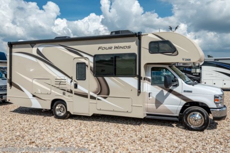 6-3-19 &lt;a href=&quot;http://www.mhsrv.com/thor-motor-coach/&quot;&gt;&lt;img src=&quot;http://www.mhsrv.com/images/sold-thor.jpg&quot; width=&quot;383&quot; height=&quot;141&quot; border=&quot;0&quot;&gt;&lt;/a&gt;    MSRP $103,261. The new 2019 Thor Motor Coach Four Winds Class C RV 26B model is approximately 27 feet 6 inches in length with a Ford chassis, V10 Ford engine &amp; an 8,000-lb. trailer hitch. New features for 2019 include not only new exterior graphics &amp; interior d&#233;cor updates but also bedroom USB power charging center for electronics, a bedroom 12V outlet for CPAP machines, power bathroom vent, solar charge controller, 360 Siphon RV holding tank vent cap, 1” flush system, black tank system and much more. Options include the beautiful HD-Max exterior, bedroom TV, exterior entertainment center, convection microwave, 3 burner range W/ oven, leatherette jackknife sofa, leatherette booth dinette, single child safety tether, attic fan, cabover safety net, upgraded A/C, exterior shower, holding tanks with heat pads, second auxiliary battery, stainless steel wheel liners, keyless cab entry, valve stem extenders, electric stabilizing system, heated remote exterior mirrors with side cameras, leatherette driver &amp; passenger chairs, cockpit carpet mat and dash applique. The Four Winds RV has an incredible list of standard features including power windows and locks, power patio awning with integrated LED lighting, roof ladder, in-dash media center AM/FM &amp; Bluetooth, power vent in bath, skylight above shower, Onan generator, cab A/C and an auxiliary battery (2 aux. batteries on 31 W model). For more complete details on this unit and our entire inventory including brochures, window sticker, videos, photos, reviews &amp; testimonials as well as additional information about Motor Home Specialist and our manufacturers please visit us at MHSRV.com or call 800-335-6054. At Motor Home Specialist, we DO NOT charge any prep or orientation fees like you will find at other dealerships. All sale prices include a 200-point inspection, interior &amp; exterior wash, detail service and a fully automated high-pressure rain booth test and coach wash that is a standout service unlike that of any other in the industry. You will also receive a thorough coach orientation with an MHSRV technician, an RV Starter&#39;s kit, a night stay in our delivery park featuring landscaped and covered pads with full hook-ups and much more! Read Thousands upon Thousands of 5-Star Reviews at MHSRV.com and See What They Had to Say About Their Experience at Motor Home Specialist. WHY PAY MORE?... WHY SETTLE FOR LESS?