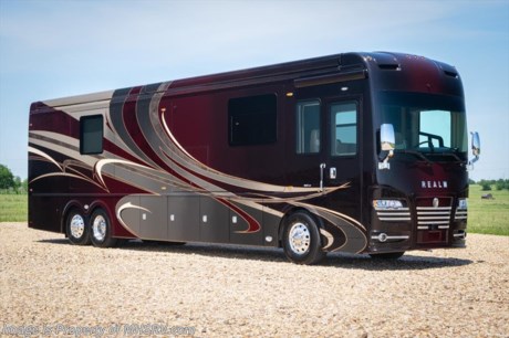 10/1/18 &lt;a href=&quot;http://www.mhsrv.com/other-rvs-for-sale/foretravel-rv/&quot;&gt;&lt;img src=&quot;http://www.mhsrv.com/images/sold-foretravel.jpg&quot; width=&quot;383&quot; height=&quot;141&quot; border=&quot;0&quot;&gt;&lt;/a&gt;  M.S.R.P. $1,199,240. The 2019 Foretravel Realm FS6 is, not only, the premium luxury Motor-Coach on the market today, but the only coach in the industry built on Spartan&#39;s Premier K4 chassis offering incomparable ride, handling and safety. This extraordinary motor coach is the LVSpa (Luxury Villa Spa) floor plan with the beautiful true walnut wood package, and London Bridge interior d&#233;cor. The LVSpa is unlike any luxury motor coach in the world; offering, not only a large walk-in closet with built in shoe rack, but an unheard of 2 full baths! The feature that transforms this floor plan into a Spa like retreat is the ultra-high end massaging tub in the master bath. The Kohler Underscore&#174; bath combines BubbleMassage™ hydrotherapy, VibrAcoustic&#174; sound waves, Chromatherapy, and Bask™ heated surface for a complete mind-body sensory experience. Six hidden speakers emit sound waves that envelop and gently resound within the body. Choose a soothing spa session with built-in compositions, unwind to your own music playlists, or catch up on news and podcasts. Meanwhile, the 122 air-jets release thousands of air bath bubbles to cushion and massage your body, and Zones of Control™ lets you target the massage to your back, midsection, or feet as well as control the intensity with 18 different levels. Chromatherapy washes the area in a soothing spectrum of lights, and a heated surface warms your back and neck with adjustable temperature settings. The tub is masterfully tiled and includes a large ledge and a flat panel TV that is beautifully encased and angled downward for best visibility while using the tub. You will also find a true flat floor design throughout the Realm including, not only Foretravel&#39;s premium flat floor slide-out rooms, but also the bedroom to master bath transition. The Spa also boast an Upgraded 600D Hydronic Heating system and Head-Hunter water pump for ample hot water supply and water pressure for both the tub/shower and second shower to be used simultaneously. You will also find a multi-function digital dash and instrumentation display system, the Premier Steer adjustable driver&#39;s assist system, a Rand McNally Navigation with in-dash and additional passenger side monitors, Silverleaf Total Coach Monitoring System, tire pressure sensors, beautiful tile floors and back-splashes, quartz counter tops throughout, Viking brand refrigerator and convection microwave, LED accent lighting throughout, a beautiful curved step entry way, Braun extra heavy duty power entrance step, a designer entry door with LED accent lighting, iPad launch system, 4K TVs where applicable, upgraded cab stereo and sub woofer, heated and cooled pilot and co-pilot seats, full multi-color LED under coach light kit, recessed and upgraded ceiling features in the galley and bedroom as well as a built in beverage maker, recessed cook top, Mobile Eye Collision Avoidance System, a &quot;Bird&#39;s Eye View&quot; camera system for the ultimate in coach visibility along with an additional 3-camera coach monitoring system with power rear camera, dual integrated power awnings, power entry door awning, exterior entertainment center, (2) electric sliding cargo trays, exterior freezer, full coach and multi-color LED ground effect lighting package, unmistakable full body paint exterior with Armor-Coat sprayed protection below windshield, chrome grill and accent package, (2) 2800 watt inverters, electric floor heat, (2) solar panels, air mattress in sofa, dishwasher drawer, HD satellite and WiFi Ranger. It rides on the all new Spartan K4 chassis. The K4 is not only massive in stature, but boasts a best-in-class 20,000 lb. Independent Front Suspension, Premier Steer (adjustable steering control system), Torqued-Box Frame, a passive steering rear tag axle for incomparable handling and maneuverability as well as the Spartan Advanced Protection System which includes OnGuard™ Active a collision mitigation system with adaptive cruise control, electronic stability control and automatic traction control. You will know instantly, once behind the wheel of a Realm FS6, that this chassis is truly a cut above all other luxury motor coach chassis. It is powered by a Cummins 605HP diesel. You will also find additional advanced safety features on a Realm FS6 like a fire suppression system for the engine, Tyron Bead-Lock wheel safety bands and steel construction rather than aluminum found in the competition. You will also enjoy the ultimate in slide-out room fit and finish. These slides are undoubtedly head and shoulders above the competition. They feature pneumatic seals that provide a literal airtight seal completely around the entire slide-out room regardless of slide position for the premium in fit, finish and function. They also feature a power drop down flooring system that gives the Realm not only a flat-floor when extended, but a true flat-floor when retracted as well. (No carpet lips, uneven floor surfaces, damaging rollers, poorly sealed rubber gaskets, etc.) The Realm also features a flat floor bedroom to master bath transition. You won&#39;t find that in the competition; Nor will you find a *3-YEAR or 50K MILE SPARTAN NO-COST MAINTENANCE PLAN INCLUDED - (A REALM FS6 Exclusive) and a *2-YEAR or 24K MILE LIMITED WARRANTY. For more details contact Motor Home Specialist today. - Realm, by definition, is a royal kingdom; a domain within which anything may occur, prevail or dominate. The Realm of Dreams is here and available exclusively at Motor Home Specialist, the #1 Volume Selling Motor Home Dealership in the World. Visit MHSRV.com or call 800-335-6054 for complete details, photos, videos, brochures and more. The Foretravel Realm FS6... Your Kingdom Awaits.