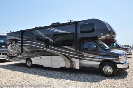 8-30-18 &lt;a href=&quot;http://www.mhsrv.com/thor-motor-coach/&quot;&gt;&lt;img src=&quot;http://www.mhsrv.com/images/sold-thor.jpg&quot; width=&quot;383&quot; height=&quot;141&quot; border=&quot;0&quot;&gt;&lt;/a&gt;  MSRP $129,672. The new 2019 Thor Motor Coach Chateau Class C RV 31E Bunk Model is approximately 32 feet 7 inches in length with a Ford chassis, V10 Ford engine &amp; an 8,000-lb. trailer hitch. New features for 2019 include not only new exterior graphics &amp; interior d&#233;cor updates but also bedroom USB power charging center for electronics, a bedroom 12V outlet for CPAP machines, power bathroom vent, solar charge controller, 360 Siphon RV holding tank vent cap, 1” flush system, black tank system and much more. This beautiful RV features the Premier Package which includes a 2 burner gas cooktop with single induction cooktop, 30&quot; over-the-range convection microwave, solid surface kitchen counter top, shower with glass door, premium window privacy roller shades, whole house water filter system, enclosed sewer area for sewer tank valves and a tankless water heater. Additional options include the beautiful HD-Max exterior, exterior entertainment center, leatherette booth dinette, single child safety tether, attic fan, cabover child safety net, upgraded A/C, leatherette driver &amp; passenger chairs, cockpit carpet mat and dash applique. The Chateau RV has an incredible list of standard features including power windows and locks, power patio awning with integrated LED lighting, roof ladder, in-dash media center AM/FM &amp; Bluetooth, power vent in bath, skylight above shower, Onan generator, cab A/C and an auxiliary battery (2 aux. batteries on 31 W model). For more complete details on this unit and our entire inventory including brochures, window sticker, videos, photos, reviews &amp; testimonials as well as additional information about Motor Home Specialist and our manufacturers please visit us at MHSRV.com or call 800-335-6054. At Motor Home Specialist, we DO NOT charge any prep or orientation fees like you will find at other dealerships. All sale prices include a 200-point inspection, interior &amp; exterior wash, detail service and a fully automated high-pressure rain booth test and coach wash that is a standout service unlike that of any other in the industry. You will also receive a thorough coach orientation with an MHSRV technician, an RV Starter&#39;s kit, a night stay in our delivery park featuring landscaped and covered pads with full hook-ups and much more! Read Thousands upon Thousands of 5-Star Reviews at MHSRV.com and See What They Had to Say About Their Experience at Motor Home Specialist. WHY PAY MORE?... WHY SETTLE FOR LESS?