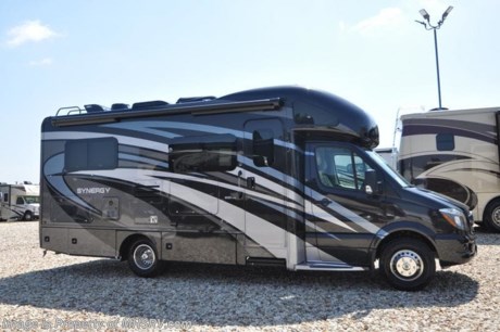 10-11-18 &lt;a href=&quot;http://www.mhsrv.com/thor-motor-coach/&quot;&gt;&lt;img src=&quot;http://www.mhsrv.com/images/sold-thor.jpg&quot; width=&quot;383&quot; height=&quot;141&quot; border=&quot;0&quot;&gt;&lt;/a&gt;  MSRP $150,138. New 2019 Thor Motor Coach Synergy Diesel model 24SJ is approximately 26 feet length with a slide-out room, Mercedes Benz 3500 chassis and a Mercedes V-6 diesel engine. New features for 2019 include exterior TV with sound bar, bedroom charging station, dedicated CPAP outlet, quick drain for fresh water tank, 360 Siphon Vent Cap for tank odor prevention, solar panel charging control, new slide-out fascia, new cabinet door style and many more. This amazing sprinter diesel also features the Summit Package option which includes a touch screen dash radio with Bluetooth, navigation, Sirius as well as Winegard Connect +4G, sound system with sub, Mobile Eye Lane Assist, side view cameras, upgraded cockpit window shades and a 100w solar panel. Additional optional equipment includes the beautiful full body paint, child safety tether, attick fan, A/C with heat pump, 3.2KW diesel generator, second auxiliary battery, electric stabilizing system and holding tanks with heat pads. The new Synergy Sprinter features a bedroom TV, leather steering wheel with audio buttons, armless awning with light bar, Firefly Integrations Multiplex wiring control system, lighted battery disconnect switch, induction cooktop, exterior TV, hitch, side-hinged slam compartment doors, exterior shower, back up monitor, deluxe heated remote exterior mirrors, swivel captain&#39;s chairs, keyless entry system, roller shades, full extension metal ball-bearing drawer guides, convection microwave, solid surface kitchen counter top &amp; much more. For more complete details on this unit and our entire inventory including brochures, window sticker, videos, photos, reviews &amp; testimonials as well as additional information about Motor Home Specialist and our manufacturers please visit us at MHSRV.com or call 800-335-6054. At Motor Home Specialist, we DO NOT charge any prep or orientation fees like you will find at other dealerships. All sale prices include a 200-point inspection, interior &amp; exterior wash, detail service and a fully automated high-pressure rain booth test and coach wash that is a standout service unlike that of any other in the industry. You will also receive a thorough coach orientation with an MHSRV technician, an RV Starter&#39;s kit, a night stay in our delivery park featuring landscaped and covered pads with full hook-ups and much more! Read Thousands upon Thousands of 5-Star Reviews at MHSRV.com and See What They Had to Say About Their Experience at Motor Home Specialist. WHY PAY MORE?... WHY SETTLE FOR LESS?