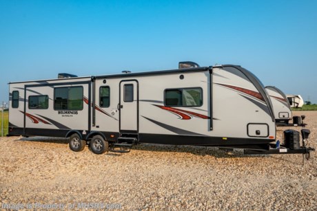 9/12/18 &lt;a href=&quot;http://www.mhsrv.com/travel-trailers/&quot;&gt;&lt;img src=&quot;http://www.mhsrv.com/images/sold-traveltrailer.jpg&quot; width=&quot;383&quot; height=&quot;141&quot; border=&quot;0&quot;&gt;&lt;/a&gt;  MSRP $48,385. The 2019 Heartland Wilderness travel trailer model 3375KL features three slide-outs, theater seats and spacious living area. Optional equipment includes the Elite package, power tongue jack, power stabilizer jacks, two toned front cap, 40&quot; LED TV, central vacuum, free standing dinette, fireplace, upgraded A/C and 50 amp service with a second A/C. This travel trailer also features the Wilderness Lightweight package which includes ducted A/C with crowned roof, laminated sidewalls, deep bowl kitchen sink, double door refrigerator, skylight, tinted safety windows, stabilizer jacks, leaf spring suspension, awning, power vent in bathroom, gas/electric water heater, indoor &amp; outdoor speakers, steel ball bearing drawer guides, Wide Trax axle system, enclosed underbelly, black tank flush and much more. For more complete details on this unit and our entire inventory including brochures, window sticker, videos, photos, reviews &amp; testimonials as well as additional information about Motor Home Specialist and our manufacturers please visit us at MHSRV.com or call 800-335-6054. At Motor Home Specialist, we DO NOT charge any prep or orientation fees like you will find at other dealerships. All sale prices include a 200-point inspection and interior &amp; exterior wash and detail service. You will also receive a thorough RV orientation with an MHSRV technician, an RV Starter&#39;s kit, a night stay in our delivery park featuring landscaped and covered pads with full hook-ups and much more! Read Thousands upon Thousands of 5-Star Reviews at MHSRV.com and See What They Had to Say About Their Experience at Motor Home Specialist. WHY PAY MORE?... WHY SETTLE FOR LESS?