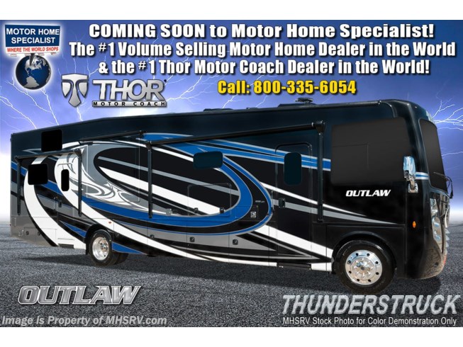 New 2019 Thor Motor Coach Outlaw 37RB Toy Hauler RV W/Garage Sofa & Dual Pane available in Alvarado, Texas