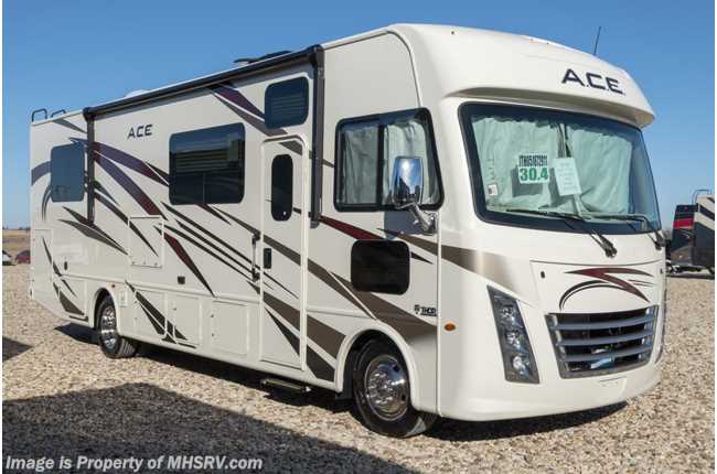 2019 Thor Motor Coach A.C.E. 30.4 W/5.5KW Gen, 2 A/Cs, Ext TV, Loft Bed