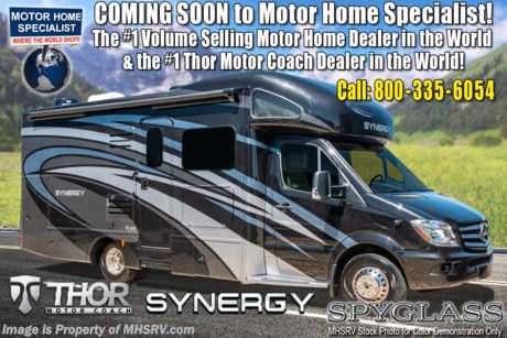 7/13/19 &lt;a href=&quot;http://www.mhsrv.com/thor-motor-coach/&quot;&gt;&lt;img src=&quot;http://www.mhsrv.com/images/sold-thor.jpg&quot; width=&quot;383&quot; height=&quot;141&quot; border=&quot;0&quot;&gt;&lt;/a&gt;    MSRP $160,001. New 2020 Thor Motor Coach Synergy Sprinter Diesel Model 24SK measures approximately 25 feet 10 inches in length &amp; features 2 slide-out rooms and a cab-over loft.  This amazing RV also features the optional Summit Package which includes the full body paint package with gel coated sidewalls, invisible front paint protection, 8&quot; touchscreen dash radio with bluetooth &amp; navigation, JBL sound system with subwoofer, Mobileye Lane Assist, side view cameras, Winegard Connect WiFi extender, 100 watt solar charging system and a windshield privacy roller shade. Additional optional equipment includes a 12V attic Fan in the bedroom, low profile A/C with heat pump, 3.2KW Onan diesel generator, heated holding tanks, electric stabilizing system and a second auxiliary battery. The new Synergy Sprinter features a bedroom TV, leather steering wheel with audio buttons, armless awning with light bar, Firefly Integrations Multiplex wiring control system, lighted battery disconnect switch, induction cooktop, exterior TV, hitch, side-hinged slam compartment doors, exterior shower, back up monitor, deluxe heated remote exterior mirrors, swivel captain&#39;s chairs, keyless entry system, roller shades, full extension metal ball-bearing drawer guides, convection microwave, solid surface kitchen counter top &amp; much more. For more complete details on this unit and our entire inventory including brochures, window sticker, videos, photos, reviews &amp; testimonials as well as additional information about Motor Home Specialist and our manufacturers please visit us at MHSRV.com or call 800-335-6054. At Motor Home Specialist, we DO NOT charge any prep or orientation fees like you will find at other dealerships. All sale prices include a 200-point inspection, interior &amp; exterior wash, detail service and a fully automated high-pressure rain booth test and coach wash that is a standout service unlike that of any other in the industry. You will also receive a thorough coach orientation with an MHSRV technician, an RV Starter&#39;s kit, a night stay in our delivery park featuring landscaped and covered pads with full hook-ups and much more! Read Thousands upon Thousands of 5-Star Reviews at MHSRV.com and See What They Had to Say About Their Experience at Motor Home Specialist. WHY PAY MORE?... WHY SETTLE FOR LESS?