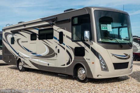 1-2-19 &lt;a href=&quot;http://www.mhsrv.com/thor-motor-coach/&quot;&gt;&lt;img src=&quot;http://www.mhsrv.com/images/sold-thor.jpg&quot; width=&quot;383&quot; height=&quot;141&quot; border=&quot;0&quot;&gt;&lt;/a&gt;  MSRP $159,016. New 2019 Thor Motor Coach Windsport 34R is approximately 36 feet in length with two slides, king bed, exterior TV, Ford Triton V-10 engine and automatic leveling jacks. Some of the many new features coming to the 2019 Windsport include not only exterior &amp; interior styling updates but also the Firefly Multiplex wiring control system, 10” touchscreen radio &amp; monitor, Wi-Fi extender, stainless steel galley sink, a 360 Siphon Vent, soundbar in the exterior entertainment center and much more. Optional equipment includes the beautiful partial paint HD-Max high gloss exterior and single child safety tether. The Thor Motor Coach Windsport RV also features a tinted one piece windshield, heated and enclosed underbelly, black tank flush, LED ceiling lighting, bedroom TV, LED running and marker lights, power driver&#39;s seat, power overhead loft, raised bathroom vanity, frameless windows, power patio awning with LED lighting, night shades, flush covered glass stovetop, kitchen backsplash, refrigerator, microwave and much more. For more complete details on this unit and our entire inventory including brochures, window sticker, videos, photos, reviews &amp; testimonials as well as additional information about Motor Home Specialist and our manufacturers please visit us at MHSRV.com or call 800-335-6054. At Motor Home Specialist, we DO NOT charge any prep or orientation fees like you will find at other dealerships. All sale prices include a 200-point inspection, interior &amp; exterior wash, detail service and a fully automated high-pressure rain booth test and coach wash that is a standout service unlike that of any other in the industry. You will also receive a thorough coach orientation with an MHSRV technician, an RV Starter&#39;s kit, a night stay in our delivery park featuring landscaped and covered pads with full hook-ups and much more! Read Thousands upon Thousands of 5-Star Reviews at MHSRV.com and See What They Had to Say About Their Experience at Motor Home Specialist. WHY PAY MORE?... WHY SETTLE FOR LESS?