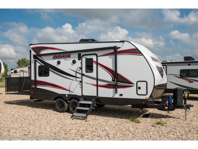 New 2019 Coachmen Adrenaline 19CB Toy Hauler Travel Trailer W/ Pwr Bed, 4KW Gen available in Alvarado, Texas