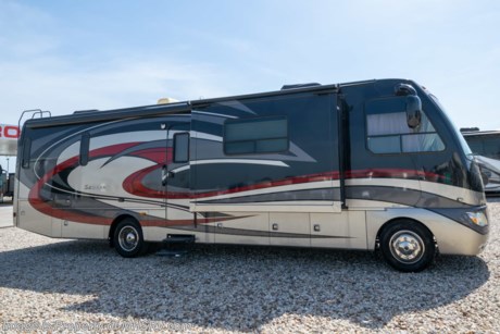 Used Thor Motor Coach RV for Sale- 2012 Thor Motor Coach Serrano 33W with 2 slides and 12,450 miles. This RV is approximately 34 feet 2 inches in length and features a Maxx Force 7 diesel engine, Workhorse chassis, power mirrors with heat, 6KW Onan diesel generator, power patio awning, slide-out room toppers, electric &amp; gas water heater, pass-thru storage with side swing baggage doors, LED running lights, black tank rinsing system, exterior shower, 5K lb. hitch, automatic hydraulic leveling system, 3 camera monitoring system, inverter, soft touch ceilings, solar/black-out shades, convection microwave, 2 burner range, solid surface counter, sink covers, stack washer/dryer, glass door shower, 2 flat panel TVs, 2 ducted A/Cs with heat pumps and much more. For additional information and photos please visit Motor Home Specialist at www.MHSRV.com or call 800-335-6054.