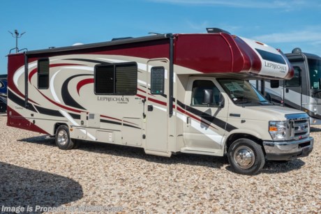 3-25-19 &lt;a href=&quot;http://www.mhsrv.com/coachmen-rv/&quot;&gt;&lt;img src=&quot;http://www.mhsrv.com/images/sold-coachmen.jpg&quot; width=&quot;383&quot; height=&quot;141&quot; border=&quot;0&quot;&gt;&lt;/a&gt;  MSRP $119,856. New 2019 Coachmen Leprechaun Model 311FS. This Luxury Class C RV measures approximately 31 feet 10 inches in length with unique features like a walk in closet, residential refrigerator, 1,000 watt inverter and even a space for the optional washer/dryer unit! It also features 2 slide out rooms, a Ford Triton V-10 engine and E-450 Super Duty chassis. This beautiful RV includes the Leprechaun Premier package as well as the Comfort &amp; Convenience package which features Azdel Composite Sidewall Construction, High-Gloss Color Infused Fiberglass Sidewalls, Molded Fiberglass Front Wrap w/ LED Accent Lights, Tinted Windows, Stainless Steel Wheel Inserts, Metal Running Boards, Solar Panel Connection Port, Power Patio Awning, LED Patio Light Strip, LED Exterior Tail &amp; Running Lights, 7,500lb. (E450) or 5,000lb. (Chevy 4500) Towing Hitch w/ 7-Way Plug, LED Interior Lighting, AM/FM/CD Touch Screen Dash Radio &amp; Back Up Camera w/ Bluetooth, Recessed 3 Burner Cooktop w/Glass Cover &amp; Oven, 1-Piece Countertops, Roller Bearing Drawer Glides, Upgraded Vinyl Flooring, Raised Panel (Upper Doors only) Hardwood Cabinet Doors &amp; Drawers, Single Child Tether at Forward Facing Dinette (ex 21 QB), Glass Shower Door, Even-Cool A/C Ducting System, 80&quot; Long Bed, Night Shades, Bed Area 110V CPAP Ready &amp; 12V/USB Charging Station, 50 Gallon Fresh Water Tank, Water Works Panel w/ Black Tank Flush, Jack Wing TV Antenna, Onan 4.0KW Generator, Roto-Cast Exterior Warehouse Storage Compartment, Coach TV, Air Assist Rear Suspension, Bedroom TV Pre-Wire, Travel Easy Roadside Assistance, Pop-Up Power Tower, Ext Shower, Upgraded Faucets &amp; Shower Head, Rear Trunk Light, In-Dash Navigation, Convection Microwave, Upgraded Serta Mattress(319), Upgraded Foldable Mattress (N/A 319), 6 Gal Gas Electric Water Heater, Black Heated Ext Mirrors with Remote, Carmel Gelcoat Running Boards, 2 Tone Seat Covers, Cab Over &amp; Bedroom Power Vent w/ Cover, Dual Aux Coach Battery, Slide Out Awning Toppers and more. Additional options on this unit include dual recliners, driver &amp; passenger swivel seats, cockpit folding table, combination washer/dryer, sideview cameras, 15K BTU A/C with heat pump, exterior windshield cover, heated holding tank pads, spare tire, Equalizer stabilizer jacks, molded front cap with LED light strip and an exterior entertainment center. For more complete details on this unit and our entire inventory including brochures, window sticker, videos, photos, reviews &amp; testimonials as well as additional information about Motor Home Specialist and our manufacturers please visit us at MHSRV.com or call 800-335-6054. At Motor Home Specialist, we DO NOT charge any prep or orientation fees like you will find at other dealerships. All sale prices include a 200-point inspection, interior &amp; exterior wash, detail service and a fully automated high-pressure rain booth test and coach wash that is a standout service unlike that of any other in the industry. You will also receive a thorough coach orientation with an MHSRV technician, an RV Starter&#39;s kit, a night stay in our delivery park featuring landscaped and covered pads with full hook-ups and much more! Read Thousands upon Thousands of 5-Star Reviews at MHSRV.com and See What They Had to Say About Their Experience at Motor Home Specialist. WHY PAY MORE?... WHY SETTLE FOR LESS?