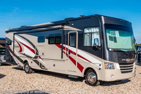 2-5-19 &lt;a href=&quot;http://www.mhsrv.com/coachmen-rv/&quot;&gt;&lt;img src=&quot;http://www.mhsrv.com/images/sold-coachmen.jpg&quot; width=&quot;383&quot; height=&quot;141&quot; border=&quot;0&quot;&gt;&lt;/a&gt;  MSRP $151,171. New 2019 Coachmen Mirada Model 35OS. This RV measures approximately 36 feet 10 inches in length and features a large living area, theater seating, large wardrobe, hardwood cabinet doors and solid surface kitchen counter top. The 2019 Mirada has been upgraded with not only stunning exterior graphics &amp; full body paint but also updated interiors, new backsplashes, new interior solid surface countertop, solid surface dinette table and an upgraded 8,000 lb. hitch. Options include the beautiful partial paint exterior, power drop down bunk, stainless steel appliance package with oven &amp; microwave, (2)15,000 BTU A/Cs with heat pump, exterior entertainment center and Travel Easy Roadside Assistance. A few standard features that help to set the Mirada apart include reclining/swivel pilot seats, solar privacy shades throughout, power windshield shade, flush mounted 3 burner range with oven, tile backsplash, glass door shower, Onan generator, automatic transfer switch for easy set-up, pass-thru storage, 3 camera monitoring system, automatic leveling jacks and much more. For more complete details on this unit and our entire inventory including brochures, window sticker, videos, photos, reviews &amp; testimonials as well as additional information about Motor Home Specialist and our manufacturers please visit us at MHSRV.com or call 800-335-6054. At Motor Home Specialist, we DO NOT charge any prep or orientation fees like you will find at other dealerships. All sale prices include a 200-point inspection, interior &amp; exterior wash, detail service and a fully automated high-pressure rain booth test and coach wash that is a standout service unlike that of any other in the industry. You will also receive a thorough coach orientation with an MHSRV technician, an RV Starter&#39;s kit, a night stay in our delivery park featuring landscaped and covered pads with full hook-ups and much more! Read Thousands upon Thousands of 5-Star Reviews at MHSRV.com and See What They Had to Say About Their Experience at Motor Home Specialist. WHY PAY MORE?... WHY SETTLE FOR LESS?