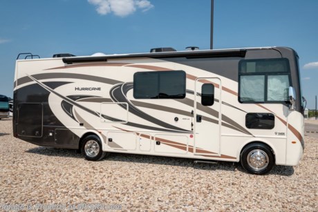 12-10-18 &lt;a href=&quot;http://www.mhsrv.com/thor-motor-coach/&quot;&gt;&lt;img src=&quot;http://www.mhsrv.com/images/sold-thor.jpg&quot; width=&quot;383&quot; height=&quot;141&quot; border=&quot;0&quot;&gt;&lt;/a&gt;   MSRP $142,929. New 2019 Thor Motor Coach Hurricane 29M is approximately 30 feet 8 inches in length with a full-wall slide, king size bed, exterior TV, Ford Triton V-10 engine and automatic leveling jacks. Some of the many new features coming to the 2019 Hurricane include not only exterior &amp; interior styling updates but also the Firefly Multiplex wiring control system, 10” touchscreen radio &amp; monitor, Wi-Fi extender, stainless steel galley sink, a 360 Siphon Vent, soundbar in the exterior entertainment center and much more. Additional options include a 5.5KW generator, 2 A/Cs, single child safety tether and frameless dual pane windows. The Thor Motor Coach Hurricane RV also features a tinted one piece windshield, heated and enclosed underbelly, black tank flush, LED ceiling lighting, bedroom TV, LED running and marker lights, power driver&#39;s seat, power overhead loft, raised bathroom vanity, frameless windows, power patio awning with LED lighting, night shades, flush covered glass stovetop, kitchen backsplash, refrigerator, microwave and much more. For more complete details on this unit and our entire inventory including brochures, window sticker, videos, photos, reviews &amp; testimonials as well as additional information about Motor Home Specialist and our manufacturers please visit us at MHSRV.com or call 800-335-6054. At Motor Home Specialist, we DO NOT charge any prep or orientation fees like you will find at other dealerships. All sale prices include a 200-point inspection, interior &amp; exterior wash, detail service and a fully automated high-pressure rain booth test and coach wash that is a standout service unlike that of any other in the industry. You will also receive a thorough coach orientation with an MHSRV technician, an RV Starter&#39;s kit, a night stay in our delivery park featuring landscaped and covered pads with full hook-ups and much more! Read Thousands upon Thousands of 5-Star Reviews at MHSRV.com and See What They Had to Say About Their Experience at Motor Home Specialist. WHY PAY MORE?... WHY SETTLE FOR LESS?