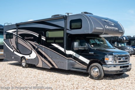 12-10-18 &lt;a href=&quot;http://www.mhsrv.com/thor-motor-coach/&quot;&gt;&lt;img src=&quot;http://www.mhsrv.com/images/sold-thor.jpg&quot; width=&quot;383&quot; height=&quot;141&quot; border=&quot;0&quot;&gt;&lt;/a&gt;    MSRP $137,402.  New 2019 Thor Motor Coach Quantum Class C RV Model WS31 is approximately 32 feet 2 inches in length with a driver’s side full-wall slide, Ford E-450 chassis and a Ford Triton V-10 engine. New features for 2019 include new style cabinet doors and hardware, new style fascia, bedroom USB charging station and 12V outlet for CPAP machine, power bath vent with wall switch, robe hooks inside bath, updated interior decor options, update exterior colors, solar panel ready with solar charge controller, 360 siphon RV holding tank vent cap, 1&quot; fresh water tank drain and much more. Options include the Platinum &amp; Diamond packages which features roller shades, solid surface kitchen countertop, exterior shower, backup camera with monitor, upgraded wheel liners, black frameless windows, convection stainless steel microwave, residential refrigerator, 1,800 watt house inverter, automatic generator start and the Rapid Camp remote system. Additional options include the beautiful full body paint exterior, single child safety tether, attic fan, cabover safety met and cockpit carpet mat. The Quantum Class C RV has an incredible list of standard features including beautiful hardwood cabinets, a cabover loft with skylight (N/A with cabover entertainment center), dash applique, power windows and locks, power patio awning with integrated LED lighting, roof ladder, in-dash media center, Onan generator, cab A/C, battery disconnect switch and much more. For more complete details on this unit and our entire inventory including brochures, window sticker, videos, photos, reviews &amp; testimonials as well as additional information about Motor Home Specialist and our manufacturers please visit us at MHSRV.com or call 800-335-6054. At Motor Home Specialist, we DO NOT charge any prep or orientation fees like you will find at other dealerships. All sale prices include a 200-point inspection, interior &amp; exterior wash, detail service and a fully automated high-pressure rain booth test and coach wash that is a standout service unlike that of any other in the industry. You will also receive a thorough coach orientation with an MHSRV technician, an RV Starter&#39;s kit, a night stay in our delivery park featuring landscaped and covered pads with full hook-ups and much more! Read Thousands upon Thousands of 5-Star Reviews at MHSRV.com and See What They Had to Say About Their Experience at Motor Home Specialist. WHY PAY MORE?... WHY SETTLE FOR LESS?