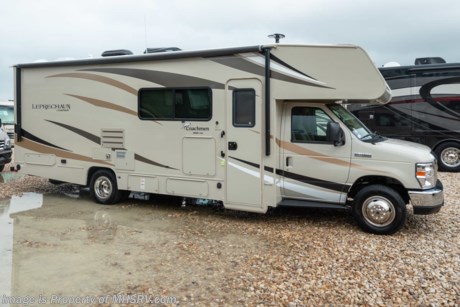 1-2-19 &lt;a href=&quot;http://www.mhsrv.com/coachmen-rv/&quot;&gt;&lt;img src=&quot;http://www.mhsrv.com/images/sold-coachmen.jpg&quot; width=&quot;383&quot; height=&quot;141&quot; border=&quot;0&quot;&gt;&lt;/a&gt;  MSRP $102,570. New 2019 Coachmen Leprechaun Model 280BH Bunk Model. This Luxury Class C RV measures approximately 28 feet 5 inches in length and is powered by a Ford Triton V-10 engine and E-450 Super Duty chassis. This beautiful RV includes the Leprechaun Premier Package which features a molded fiberglass front wrap with LED accent lights, tinted windows, stainless steel wheel inserts, metal running boards, power patio awning with LED light strip, LED exterior &amp; interior lighting, dash radio with backup camera &amp; bluetooth, recessed 3 burner cooktop with glass cover, 1-piece countertops, roller bearing drawer guides, glass shower door, night shades, Onan generator, coach TV, air assist suspension, power tower, upgraded faucets and shower head, exterior shower, Travel Easy Roadside Assistance &amp; Azdel composite sidewalls. Additional options include the painted cab, upgraded A/C, exterior entertainment center, electric stabilizer jacks, heated tanks, driver and passenger swivel seats, solid surface counter with stainless steel sink and a spare tire. For more complete details on this unit and our entire inventory including brochures, window sticker, videos, photos, reviews &amp; testimonials as well as additional information about Motor Home Specialist and our manufacturers please visit us at MHSRV.com or call 800-335-6054. At Motor Home Specialist, we DO NOT charge any prep or orientation fees like you will find at other dealerships. All sale prices include a 200-point inspection, interior &amp; exterior wash, detail service and a fully automated high-pressure rain booth test and coach wash that is a standout service unlike that of any other in the industry. You will also receive a thorough coach orientation with an MHSRV technician, an RV Starter&#39;s kit, a night stay in our delivery park featuring landscaped and covered pads with full hook-ups and much more! Read Thousands upon Thousands of 5-Star Reviews at MHSRV.com and See What They Had to Say About Their Experience at Motor Home Specialist. WHY PAY MORE?... WHY SETTLE FOR LESS?