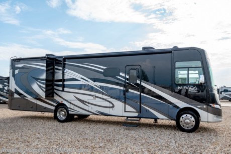 12-10-18 &lt;a href=&quot;http://www.mhsrv.com/coachmen-rv/&quot;&gt;&lt;img src=&quot;http://www.mhsrv.com/images/sold-coachmen.jpg&quot; width=&quot;383&quot; height=&quot;141&quot; border=&quot;0&quot;&gt;&lt;/a&gt;  Used Coachmen RV for Sale- 2018 Coachmen Mirada Select 37TB 2 Full Baths Bunk Model with 2 slides and 13,427 miles. This RV is approximately 37 feet 6 inches in length and features a Ford V10 engine, Ford chassis, automatic hydraulic leveling system, 3 camera monitoring system, aluminum wheels, 2 ducted A/Cs with heat pumps, 5.5KW Onan generator with AGS, power visor, electric &amp; gas water heater, power patio awning, LED running lights, water filtration system, exterior shower, exterior entertainment center, clear front paint mask, inverter, tile floors, booth converts to sleeper, fireplace, power vent, day/night shade, sink covers, microwave, 3 burner range with oven, residential refrigerator, glass door shower with seat, stack washer/dryer, king size memory foam bed, 3 flat panel TVs and much more. For additional information and photos please visit Motor Home Specialist at www.MHSRV.com or call 800-335-6054.