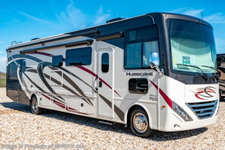 3-4-19 &lt;a href=&quot;http://www.mhsrv.com/thor-motor-coach/&quot;&gt;&lt;img src=&quot;http://www.mhsrv.com/images/sold-thor.jpg&quot; width=&quot;383&quot; height=&quot;141&quot; border=&quot;0&quot;&gt;&lt;/a&gt;   MSRP $159,016. New 2019 Thor Motor Coach Hurricane 34R is approximately 36 feet in length with two slides including a full wall slide, king size bed, exterior TV, Ford Triton V-10 engine and automatic leveling jacks. Some of the many new features coming to the 2019 Hurricane include not only exterior &amp; interior styling updates but also the Firefly Multiplex wiring control system, 10” touchscreen radio &amp; monitor, Wi-Fi extender, stainless steel galley sink, a 360 Siphon Vent, soundbar in the exterior entertainment center and much more. This unit features the optional partial paint exterior and child safety tether. The Thor Motor Coach Hurricane RV also features a one piece windshield, heated and enclosed underbelly, black tank flush, LED ceiling lighting, bedroom TV, LED running and marker lights, power driver&#39;s seat, power overhead loft, raised bathroom vanity, frameless windows, power patio awning with LED lighting, night shades, flush covered glass stovetop, kitchen backsplash, refrigerator, microwave and much more. For more complete details on this unit and our entire inventory including brochures, window sticker, videos, photos, reviews &amp; testimonials as well as additional information about Motor Home Specialist and our manufacturers please visit us at MHSRV.com or call 800-335-6054. At Motor Home Specialist, we DO NOT charge any prep or orientation fees like you will find at other dealerships. All sale prices include a 200-point inspection, interior &amp; exterior wash, detail service and a fully automated high-pressure rain booth test and coach wash that is a standout service unlike that of any other in the industry. You will also receive a thorough coach orientation with an MHSRV technician, an RV Starter&#39;s kit, a night stay in our delivery park featuring landscaped and covered pads with full hook-ups and much more! Read Thousands upon Thousands of 5-Star Reviews at MHSRV.com and See What They Had to Say About Their Experience at Motor Home Specialist. WHY PAY MORE?... WHY SETTLE FOR LESS?
